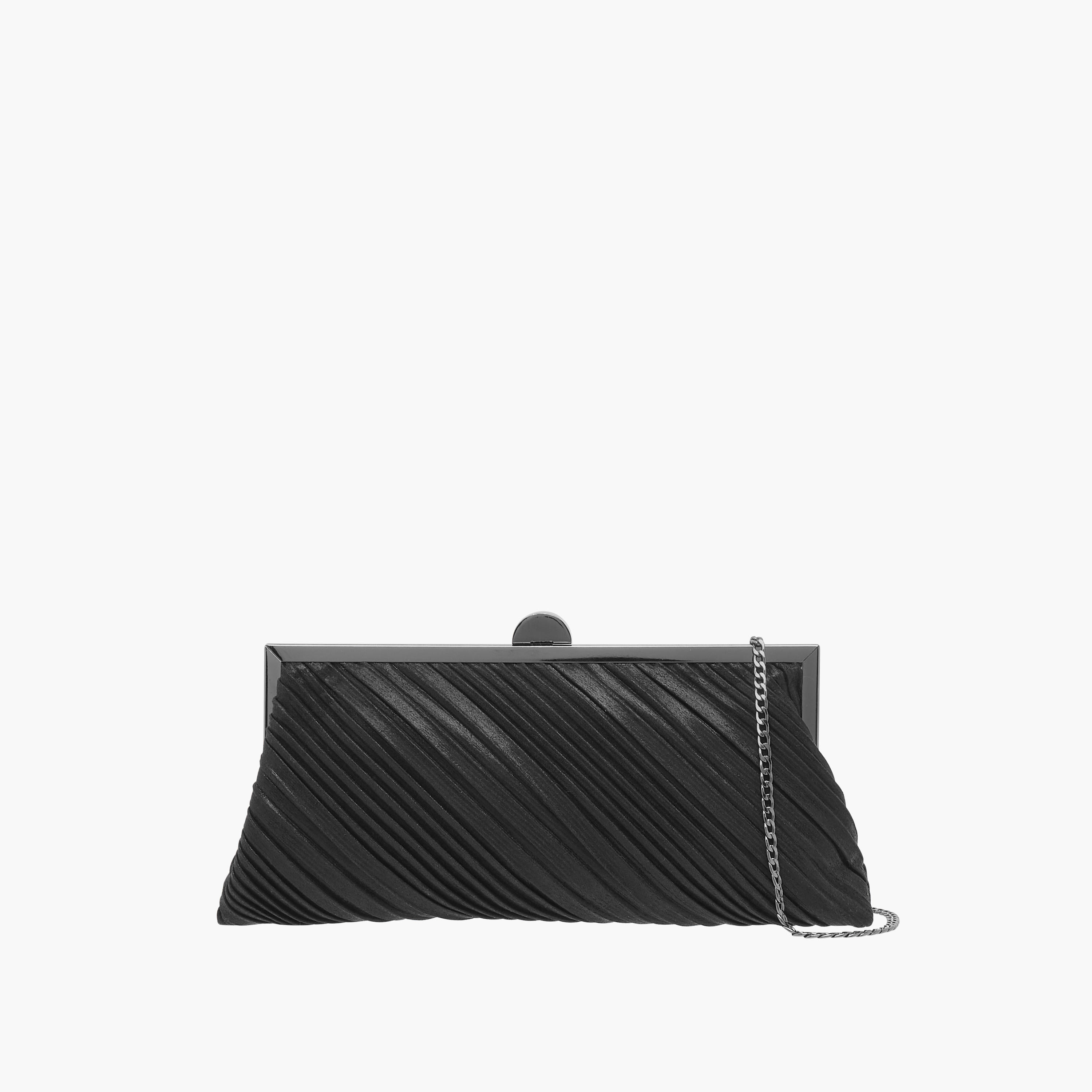Celeste Textured Clutch with Chain Strap-women-bagsandwallets-wallets-image-1