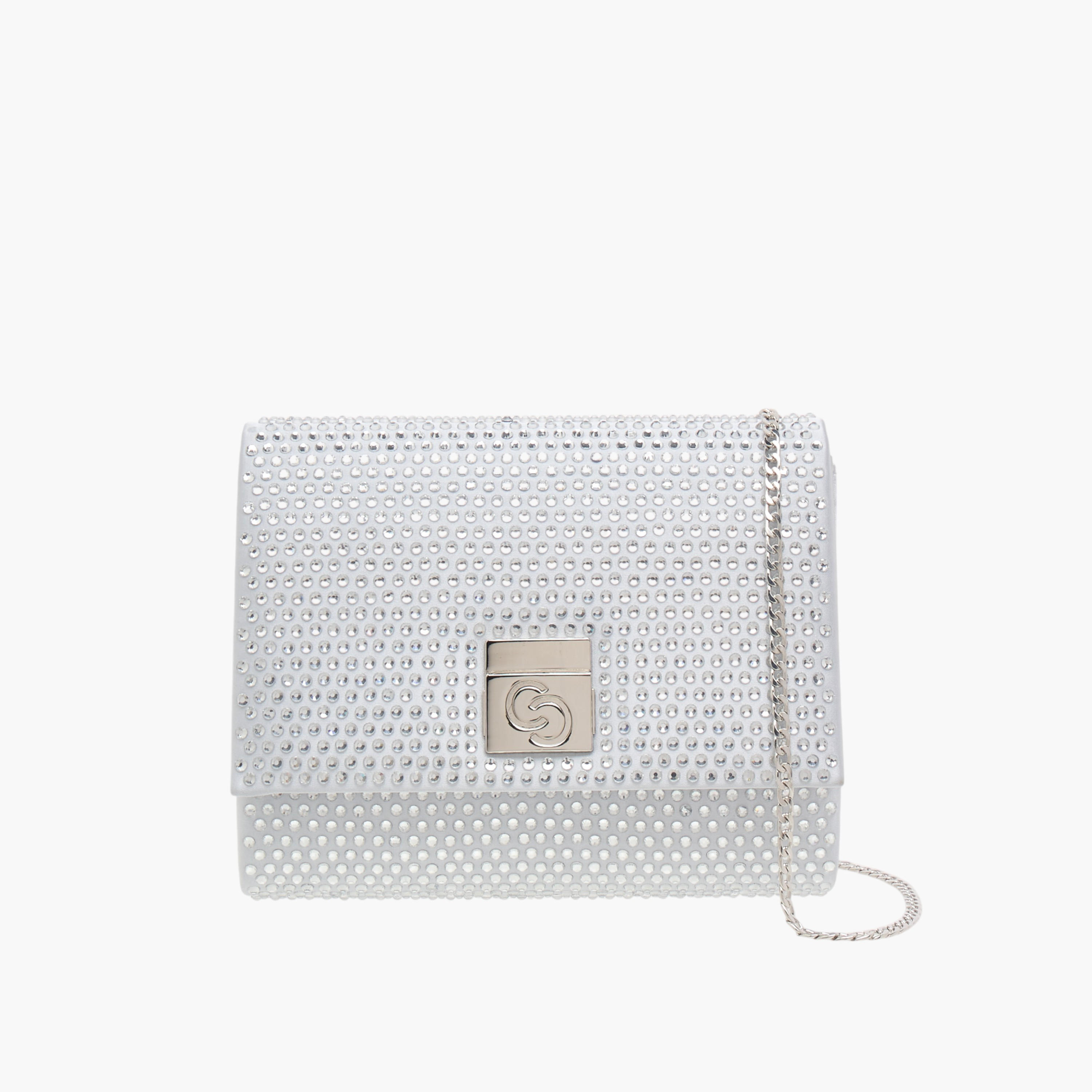 شنطة كروس بودي مزينة بزر إغلاق وحزام سلسلة من سيليست-women-bagsandwallets-handbags-image-1