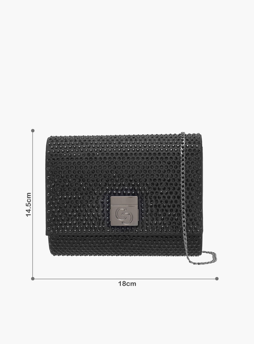 Celeste Embellished Crossbody Bag with Button Closure and Chain Strap-women-bagsandwallets-handbags-image-7