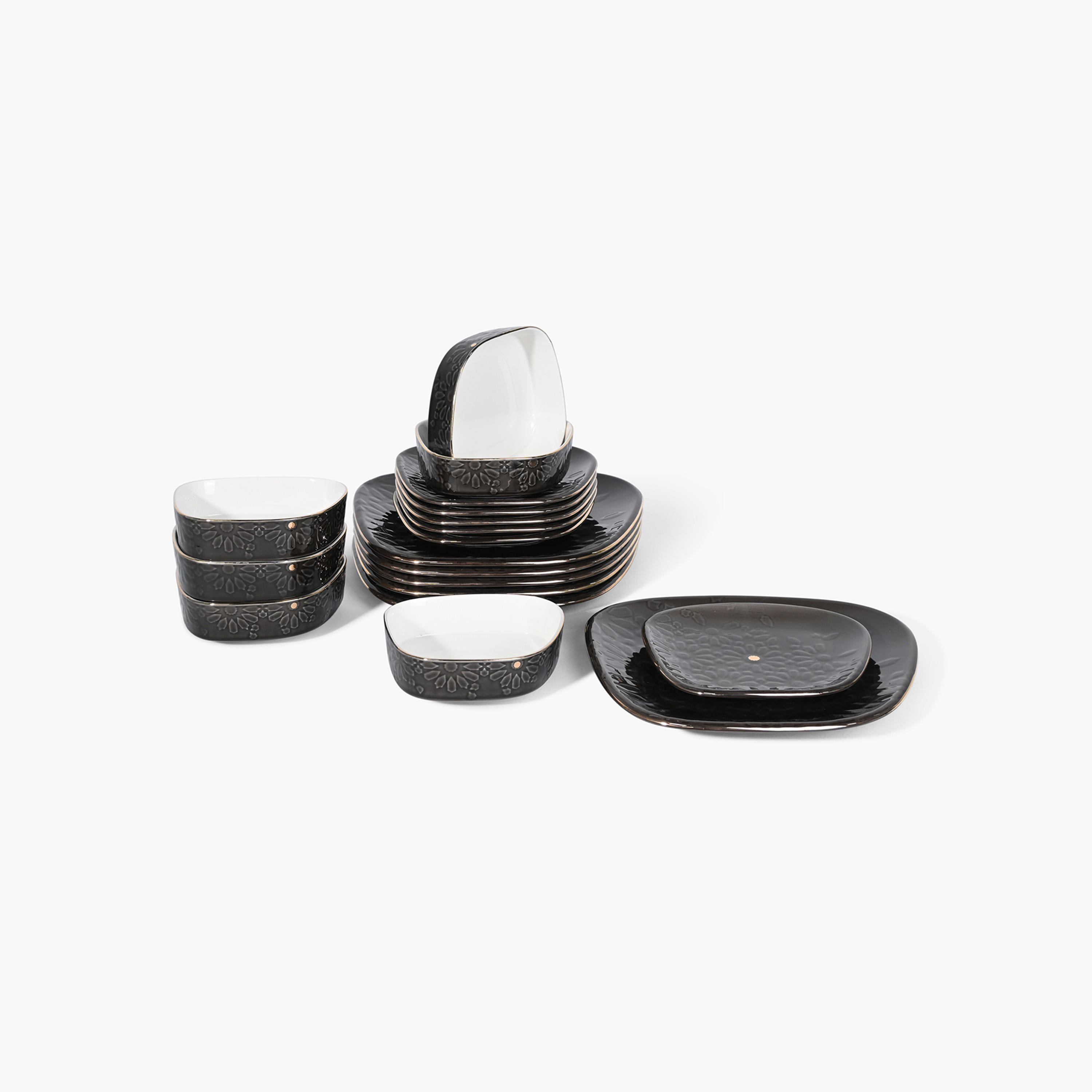 طقم عشاء بورسلان 18 قطعة بطبعات من أوتانتيك-household-dining-dinnerware-dinnersets-image-1