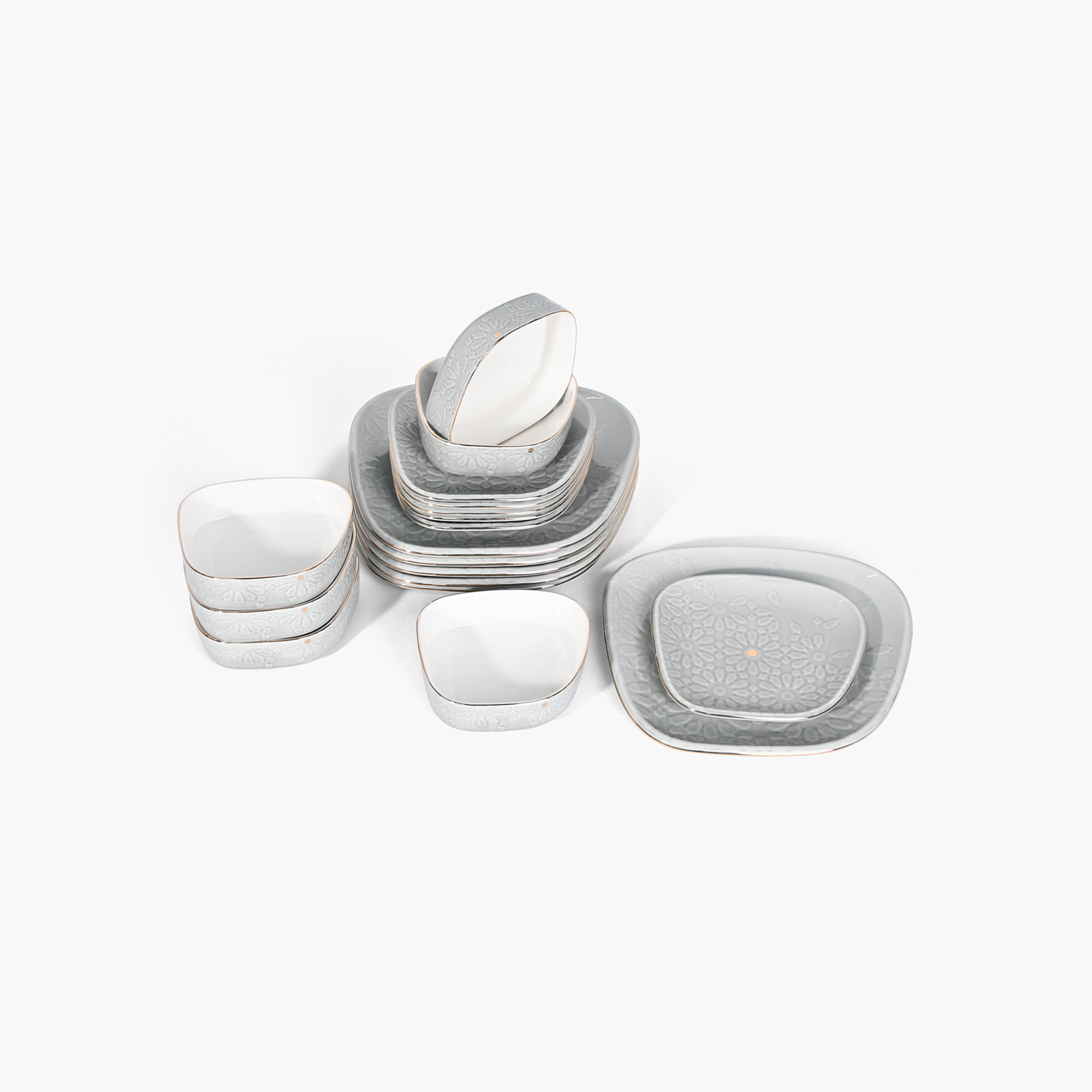 طقم عشاء بورسلان 18 قطعة بطبعات من أوتانتيك-household-dining-dinnerware-dinnersets-image-1