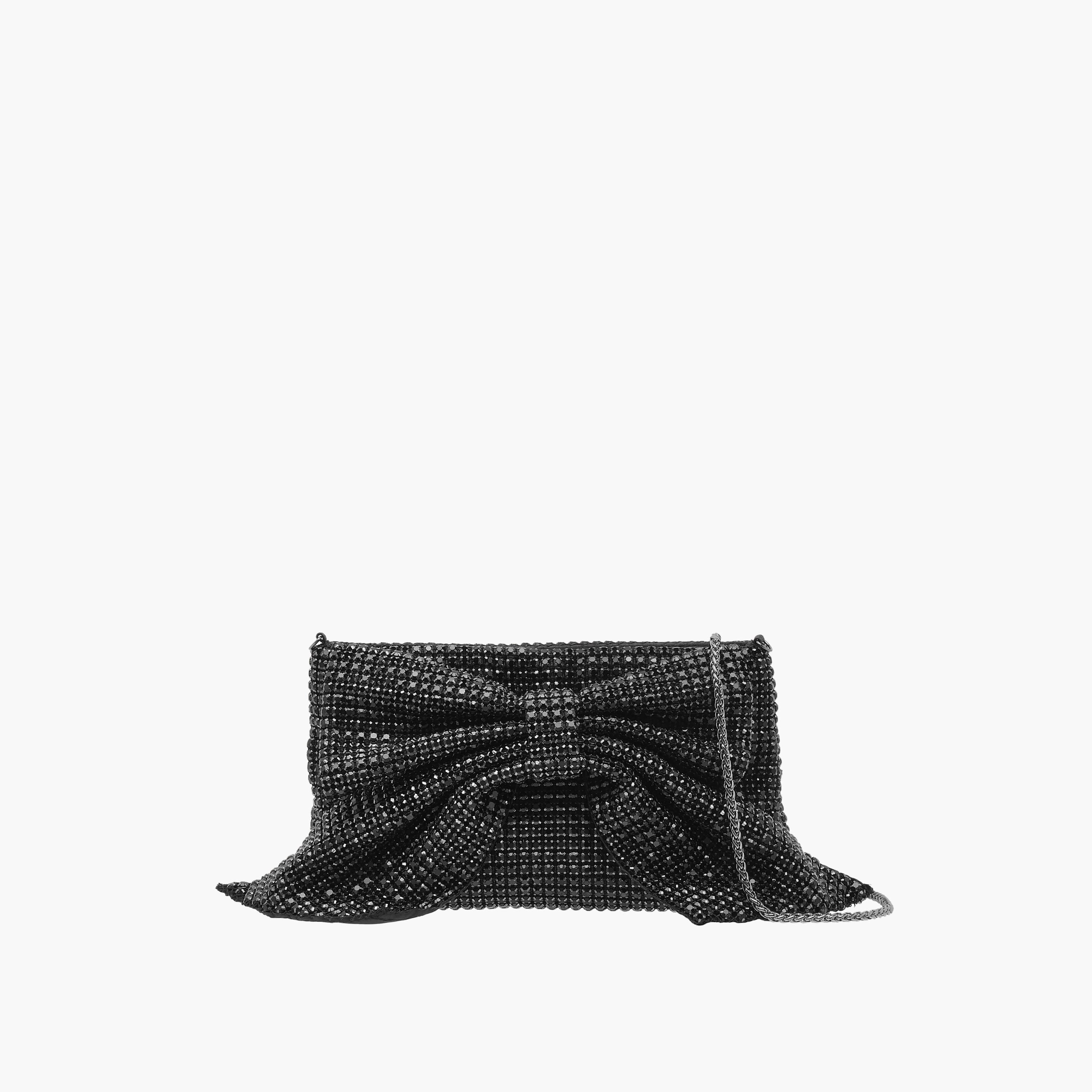 Celeste Bow Embellished Crossbody Bag with Chain Strap-women-bagsandwallets-handbags-image-1