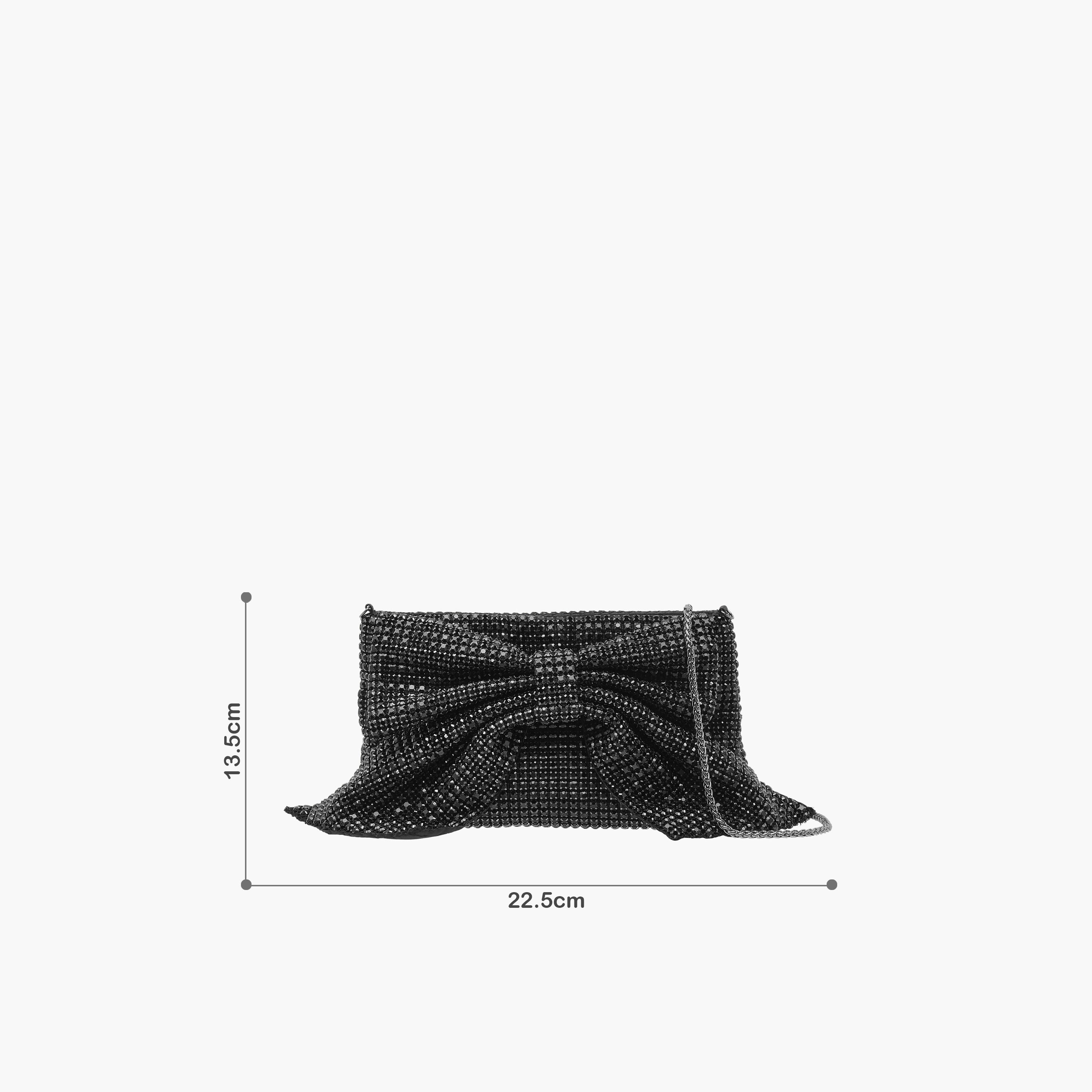 شنطة كروس بودي مزينة بفيونكة وحزام سلسلة من سيليست-women-bagsandwallets-handbags-image-7