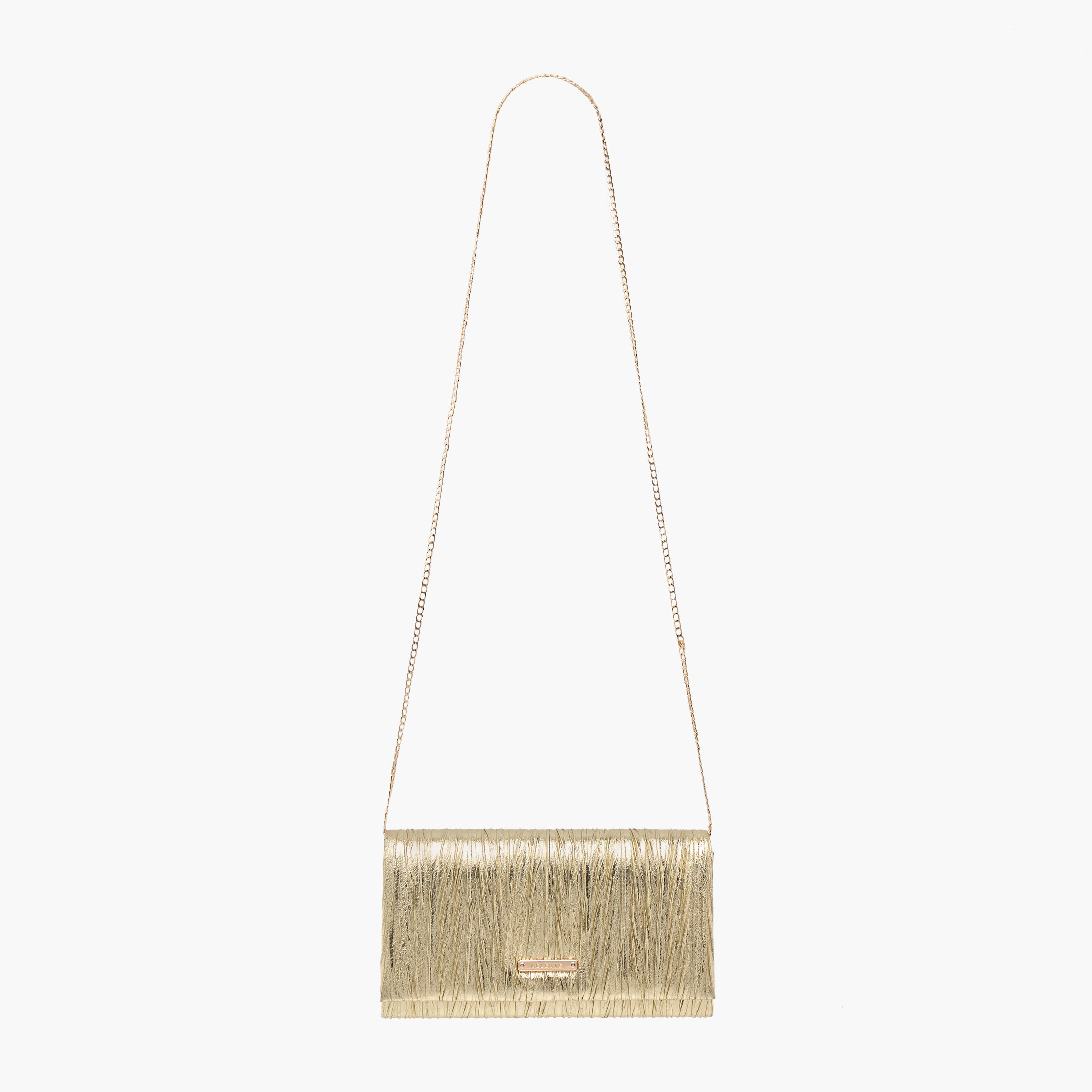 CelesteTextured Clutch with Detachable Chain Strap and Flap Closure-women-bagsandwallets-wallets-image-2