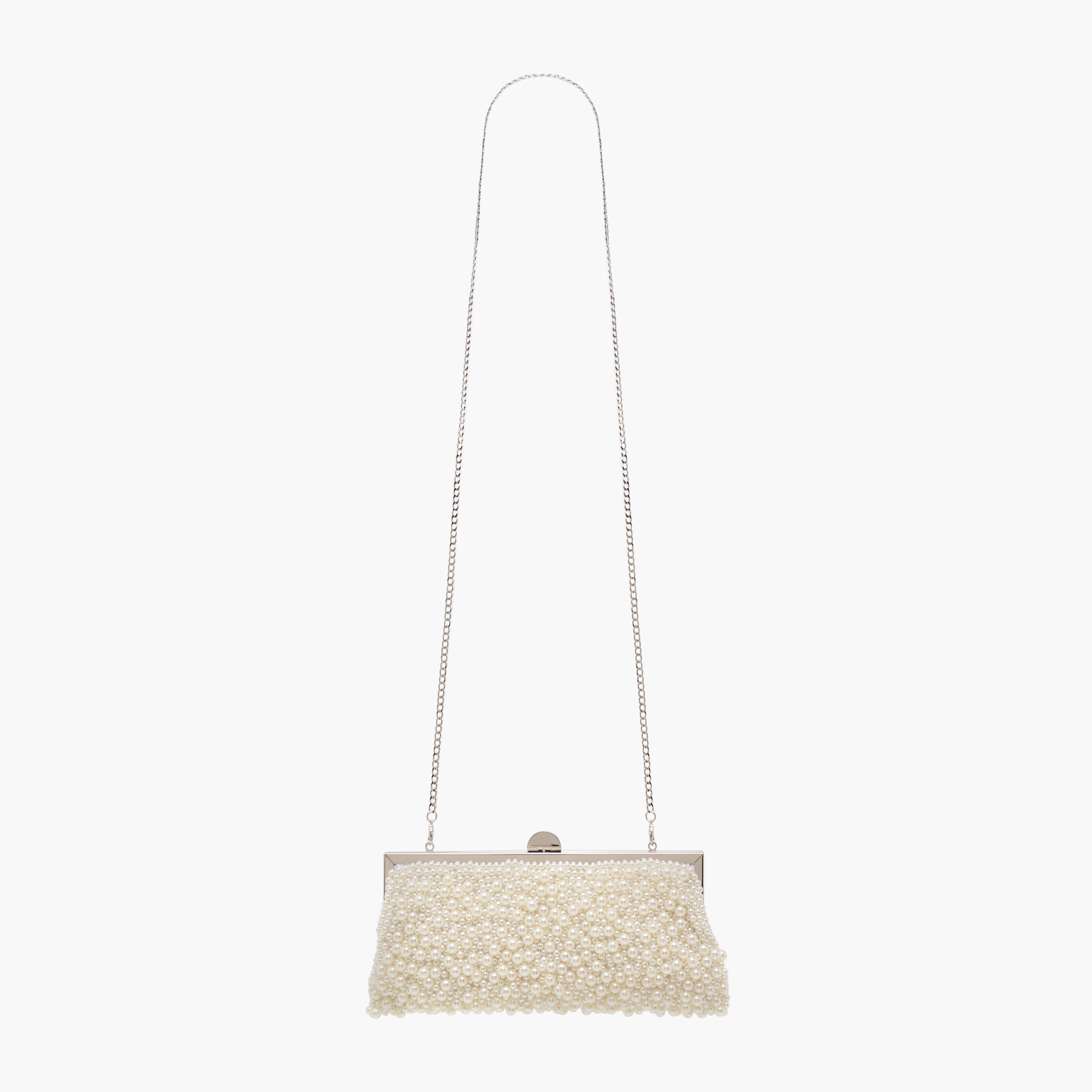 Celeste Pearl Embellished Clutch with Chain Strap-women-bagsandwallets-wallets-image-2