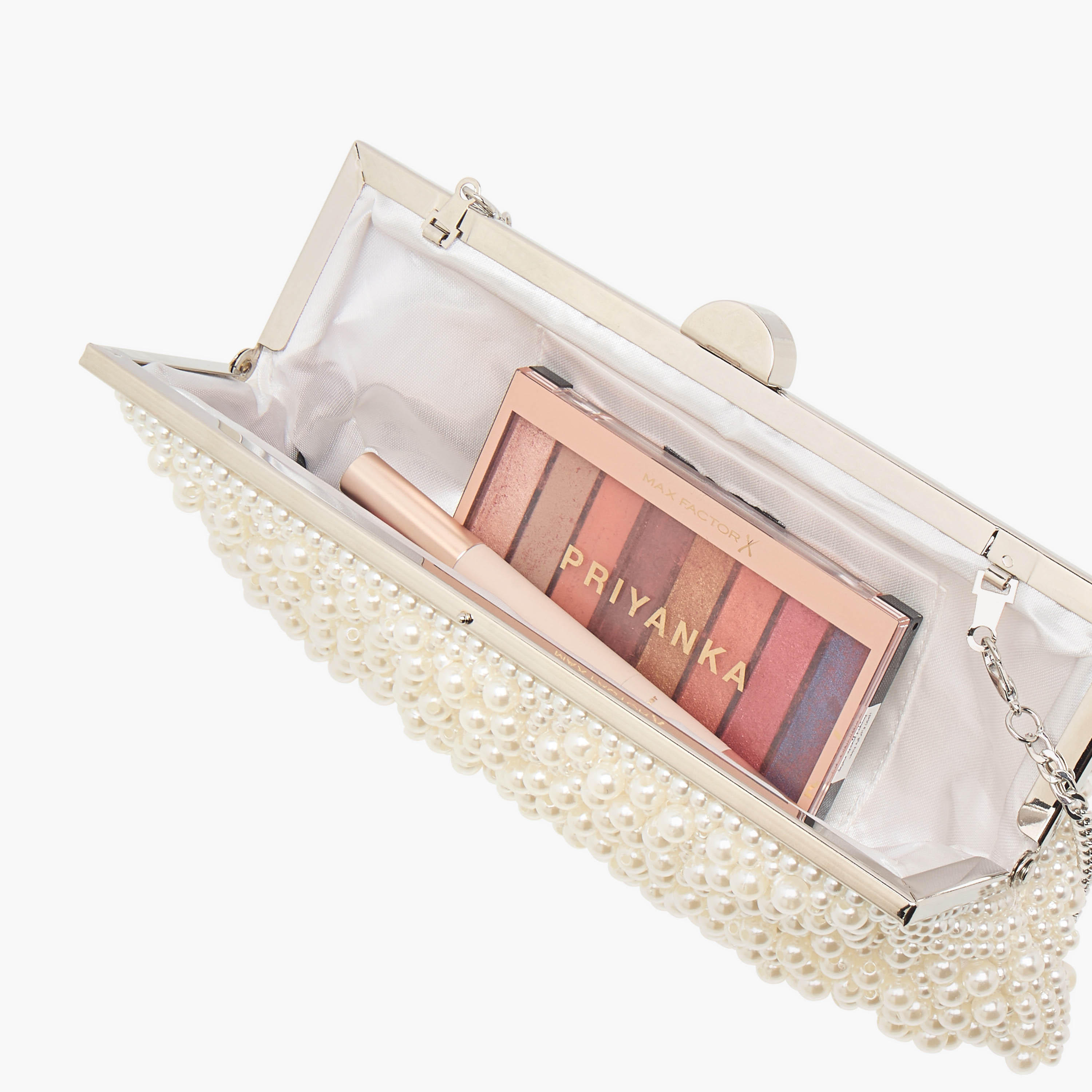 Celeste Pearl Embellished Clutch with Chain Strap-women-bagsandwallets-wallets-image-6