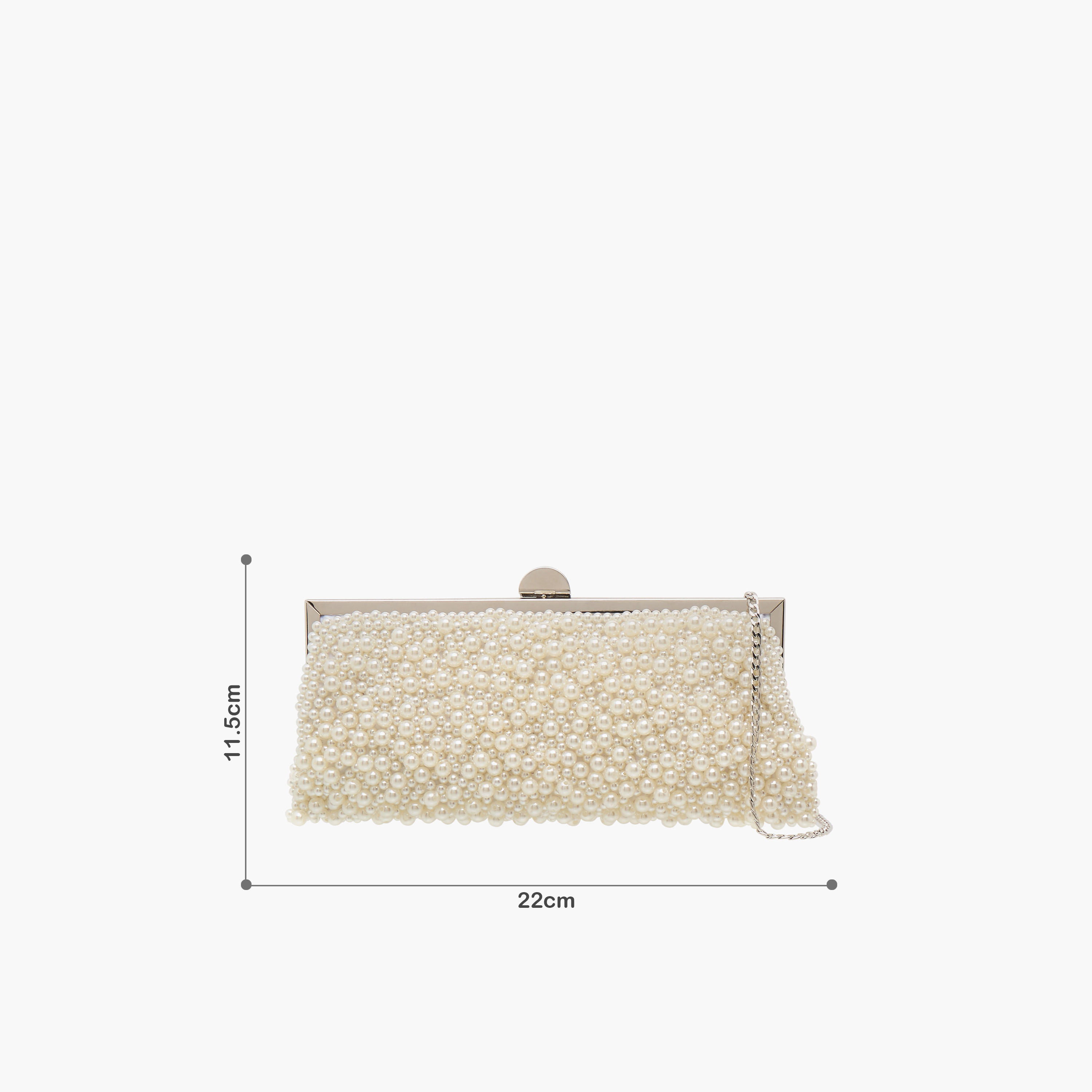 Celeste Pearl Embellished Clutch with Chain Strap-women-bagsandwallets-wallets-image-7