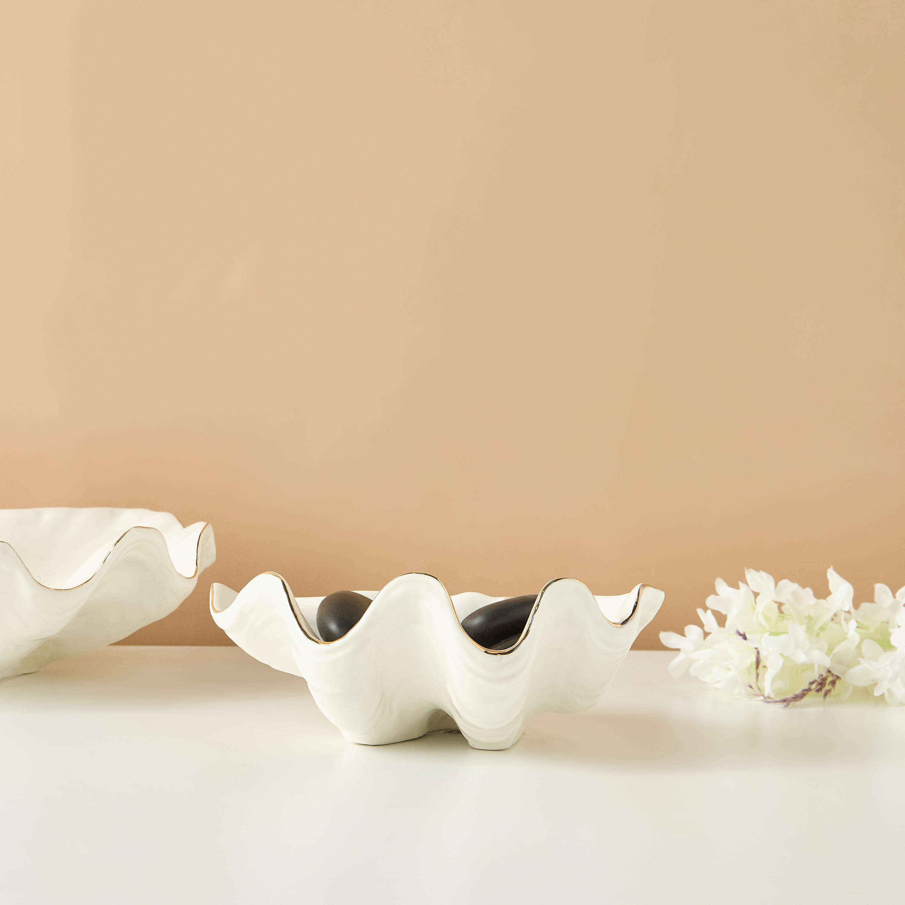 وعاء ديكور خزف - 20×15×7 سم-household-decor-vasesandbowls-image-1