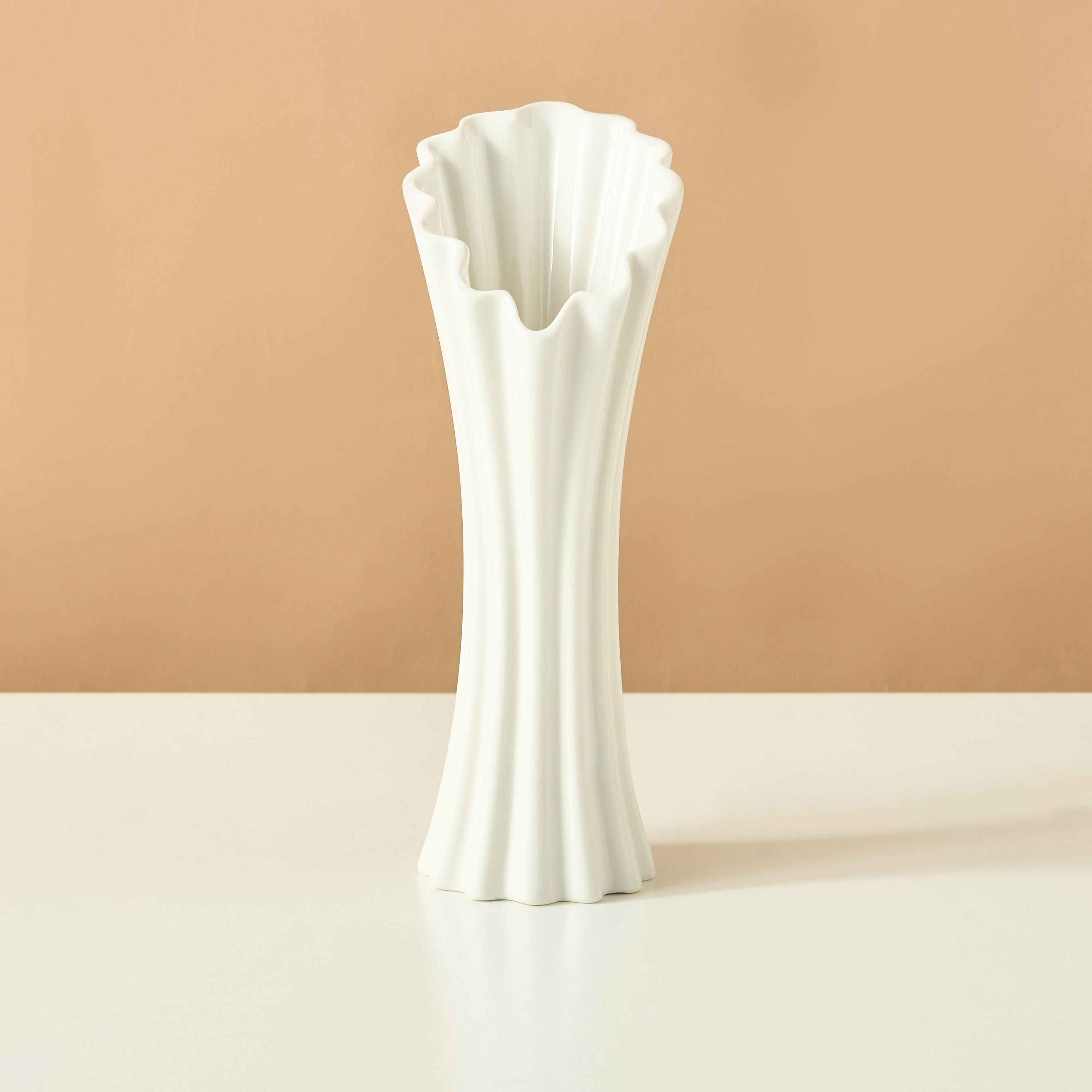 Decorative Stoneware Vase - 14x11x28 cms-household-decor-vasesandbowls-image-2