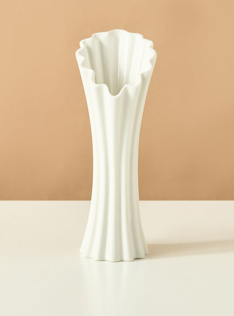 Decorative Stoneware Vase - 14x11x28 cms-household-decor-vasesandbowls-image-2