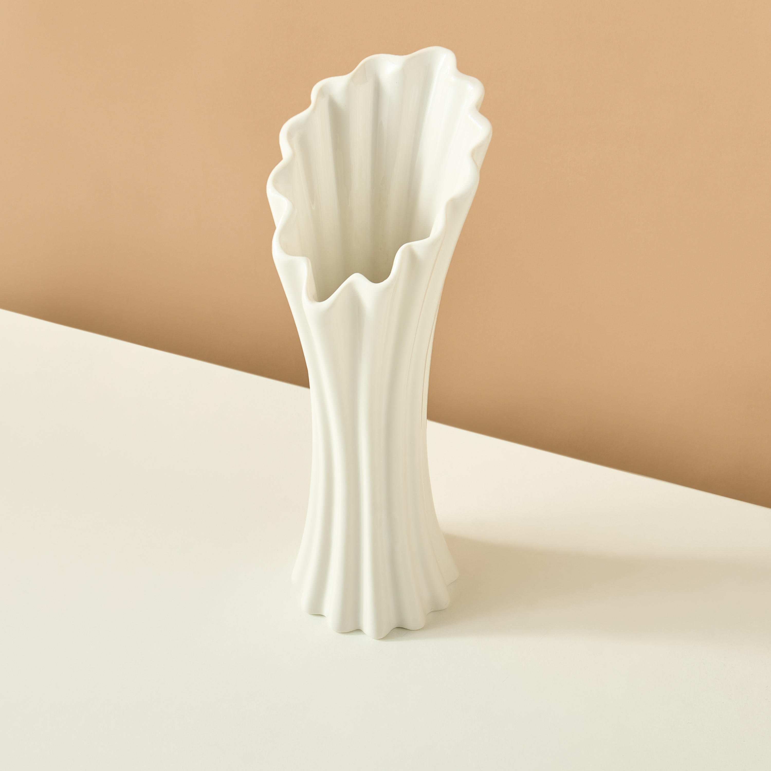 Decorative Stoneware Vase - 14x11x28 cms-household-decor-vasesandbowls-image-3