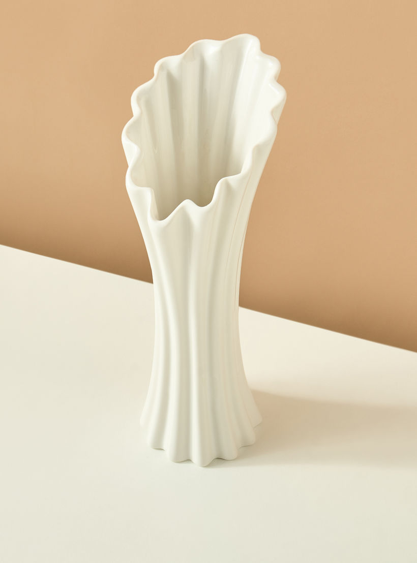 Decorative Stoneware Vase - 14x11x28 cms-household-decor-vasesandbowls-image-3