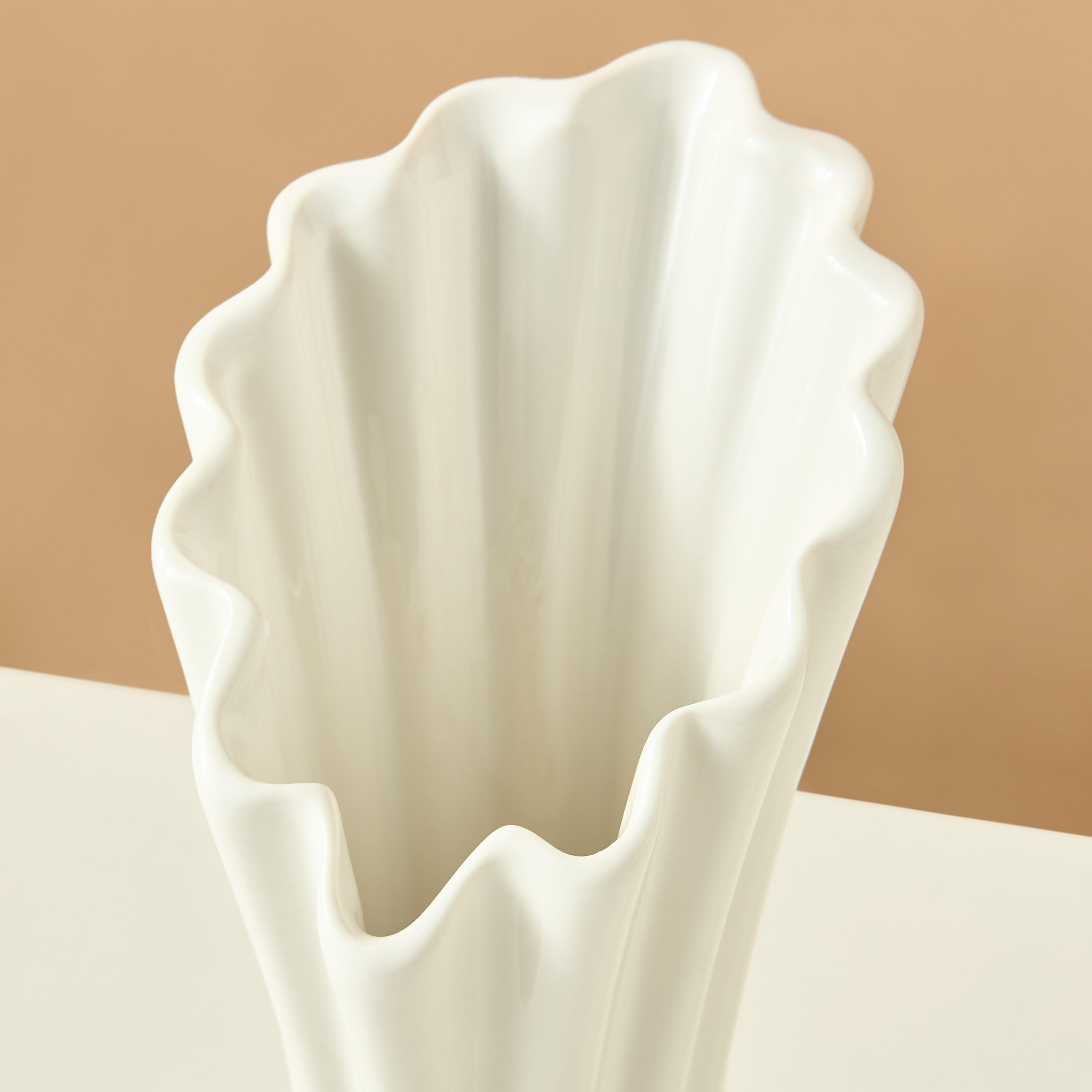Decorative Stoneware Vase - 14x11x28 cms-household-decor-vasesandbowls-image-5