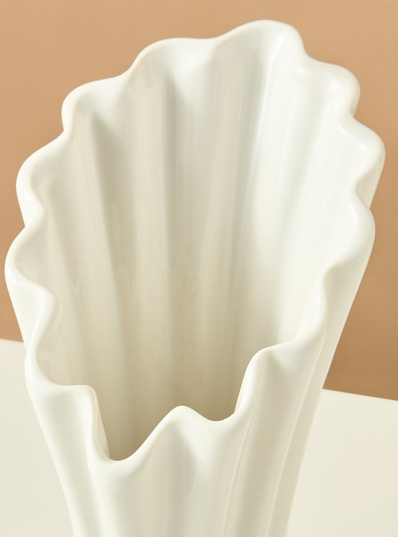 Decorative Stoneware Vase - 14x11x28 cms-household-decor-vasesandbowls-image-5