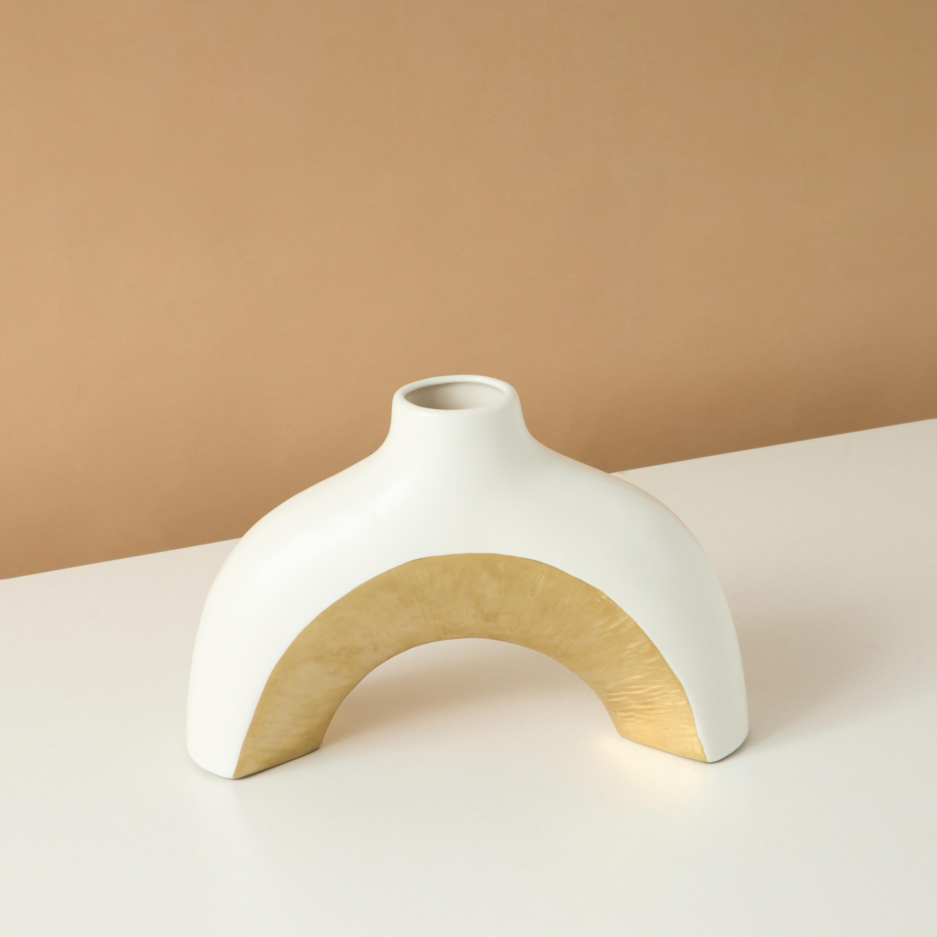 Decorative Stoneware Vase - 28x8x19 cms-household-decor-vasesandbowls-image-3