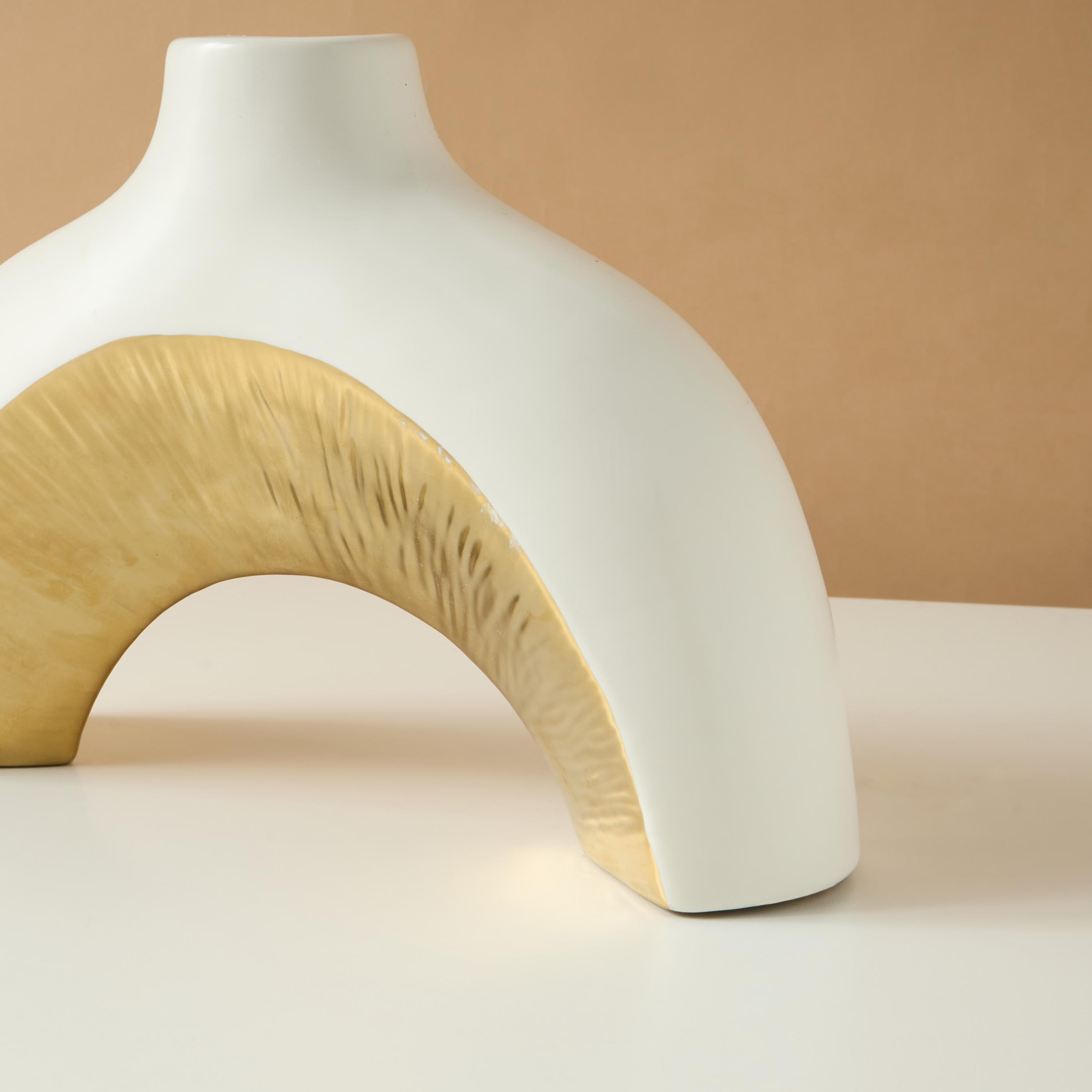 Decorative Stoneware Vase - 28x8x19 cms-household-decor-vasesandbowls-image-5