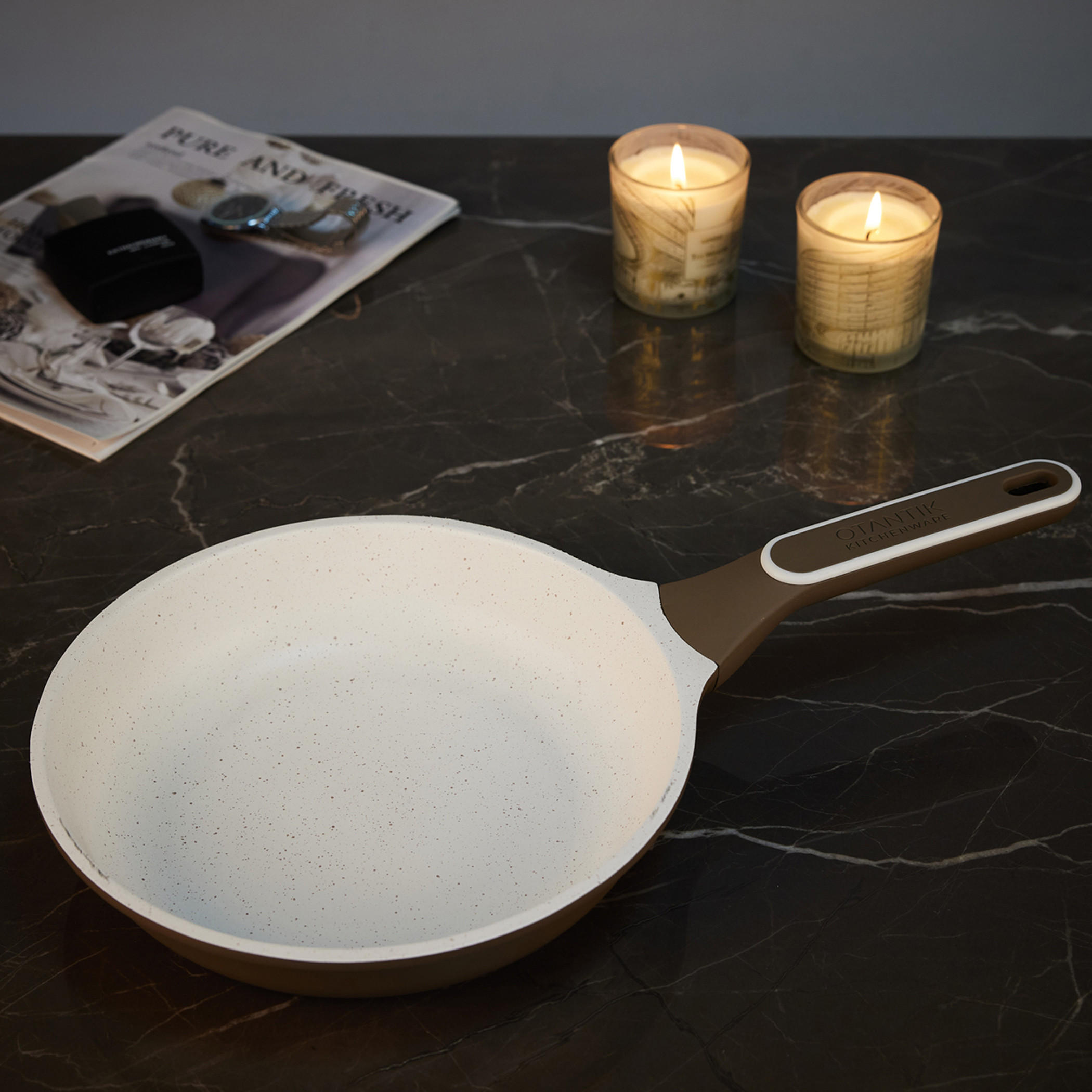 مقلاة غير لاصقة من أوتانتيك - 24 سم-household-kitchen-cookware-potsandpans-image-1