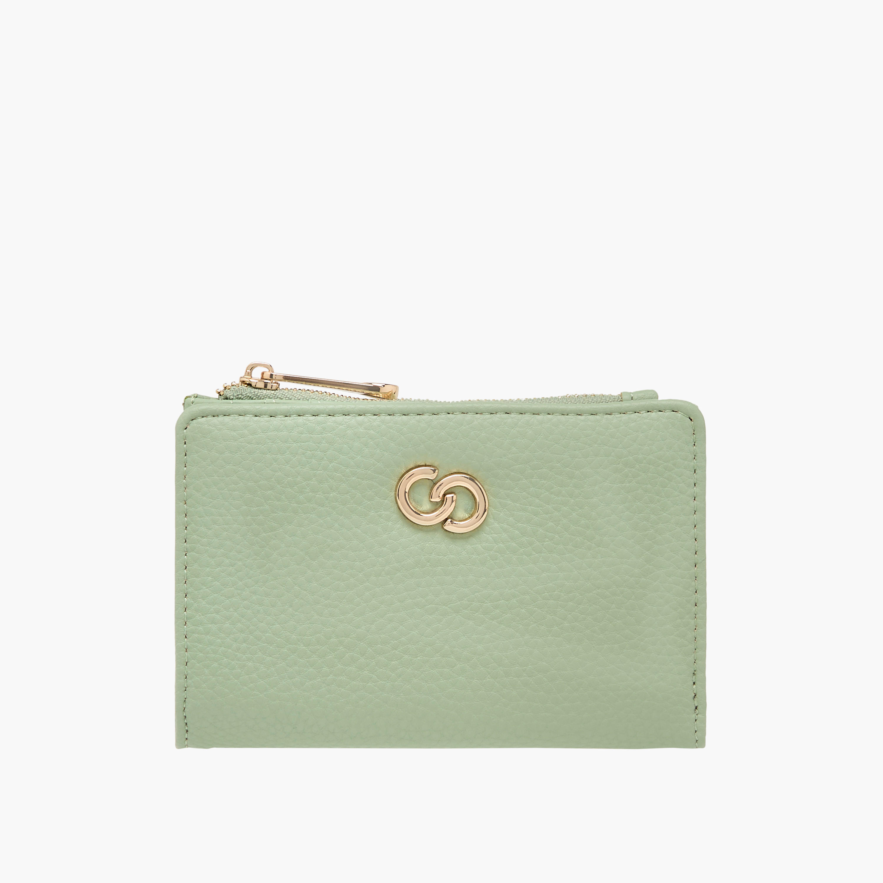 Celeste Textured Bi-Fold Wallet with Zip Closure-women-bagsandwallets-wallets-image-1