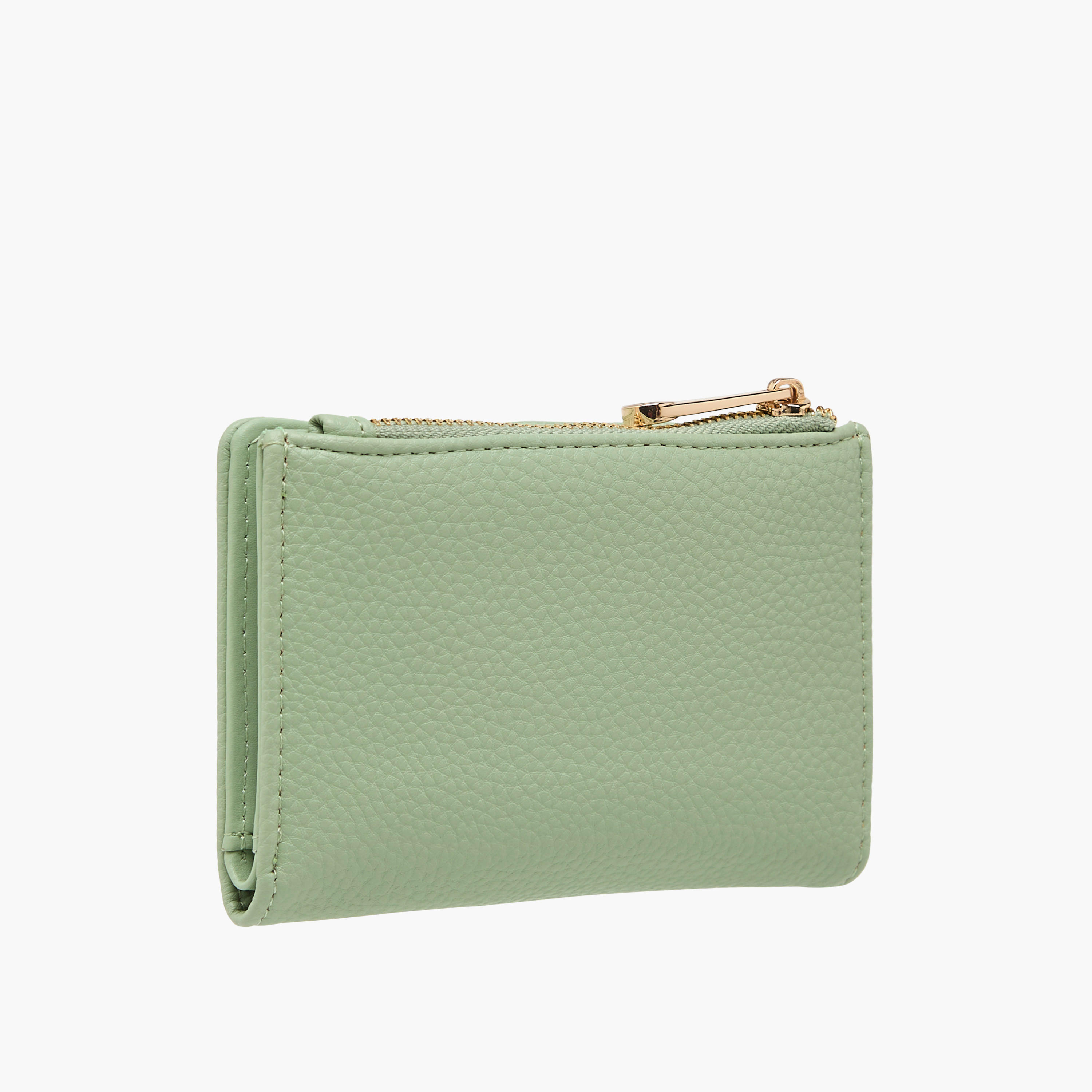 Celeste Textured Bi-Fold Wallet with Zip Closure-women-bagsandwallets-wallets-image-2