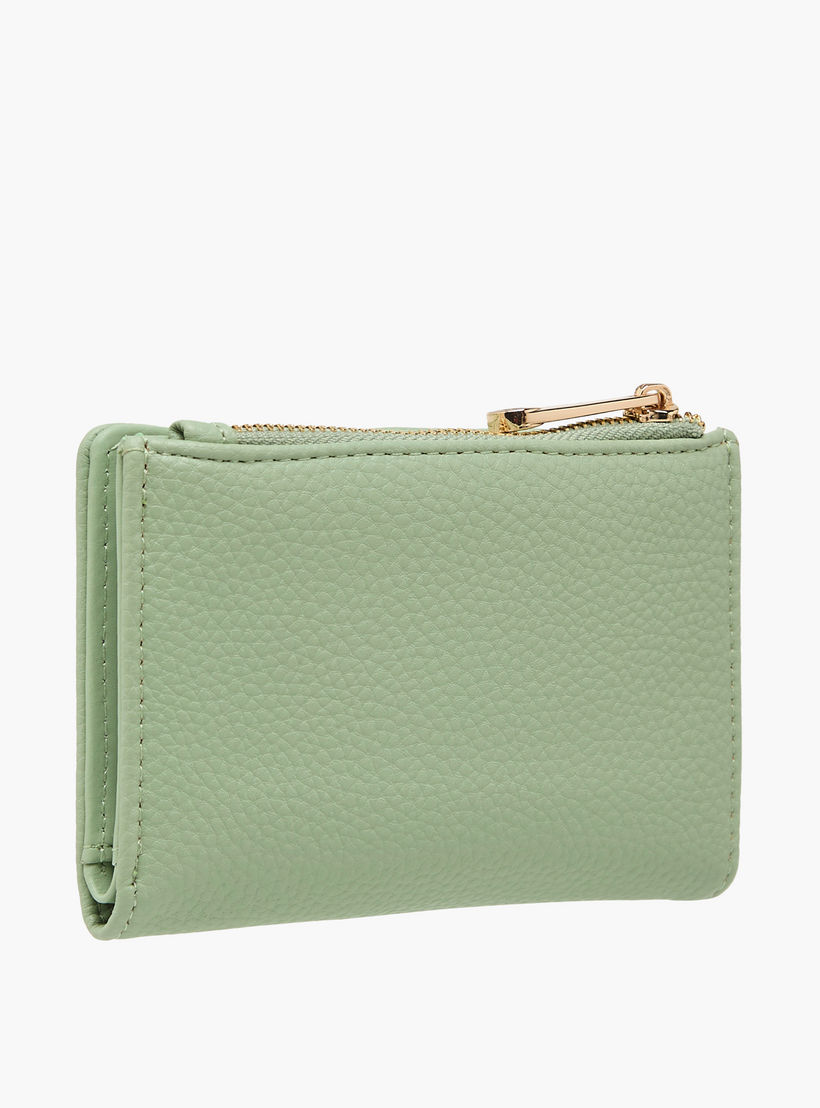 Celeste Textured Bi-Fold Wallet with Zip Closure-women-bagsandwallets-wallets-image-2