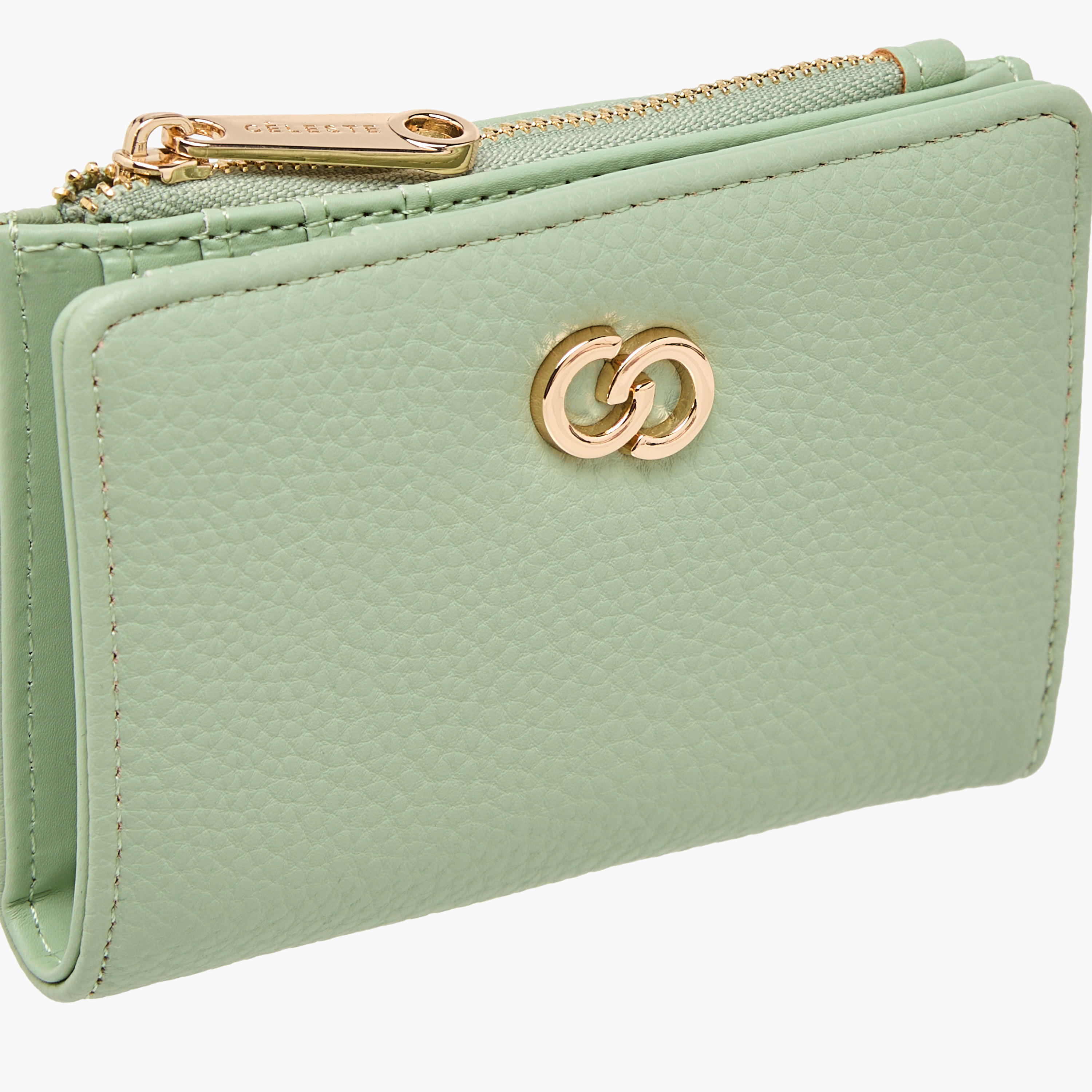 Celeste Textured Bi-Fold Wallet with Zip Closure-women-bagsandwallets-wallets-image-3
