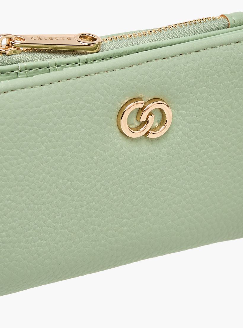 Celeste Textured Bi-Fold Wallet with Zip Closure-women-bagsandwallets-wallets-image-3