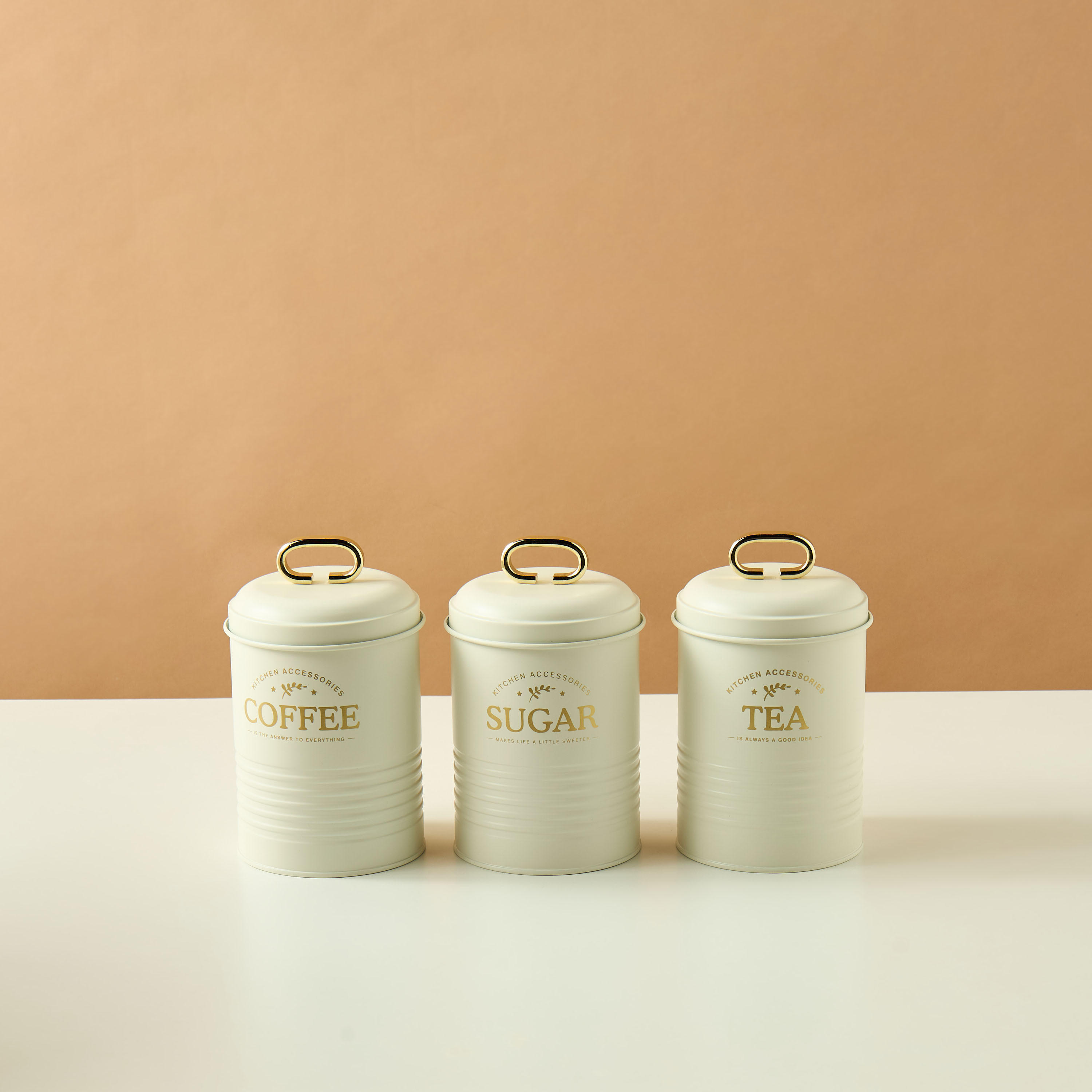 Typography Print 3-Piece Metal Container Set-household-kitchen-foodstorage-canistersandjars-image-2