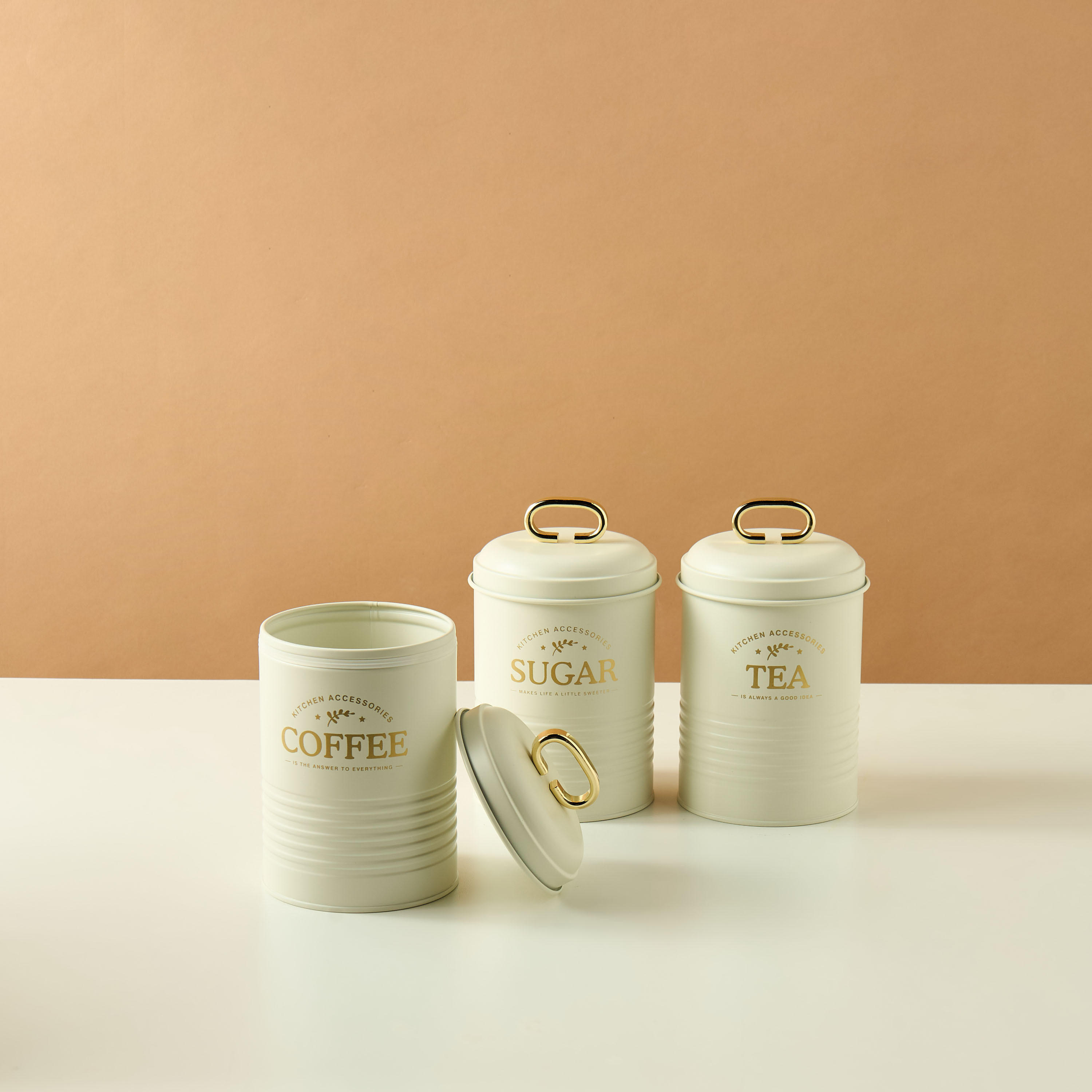 Typography Print 3-Piece Metal Container Set-household-kitchen-foodstorage-canistersandjars-image-3