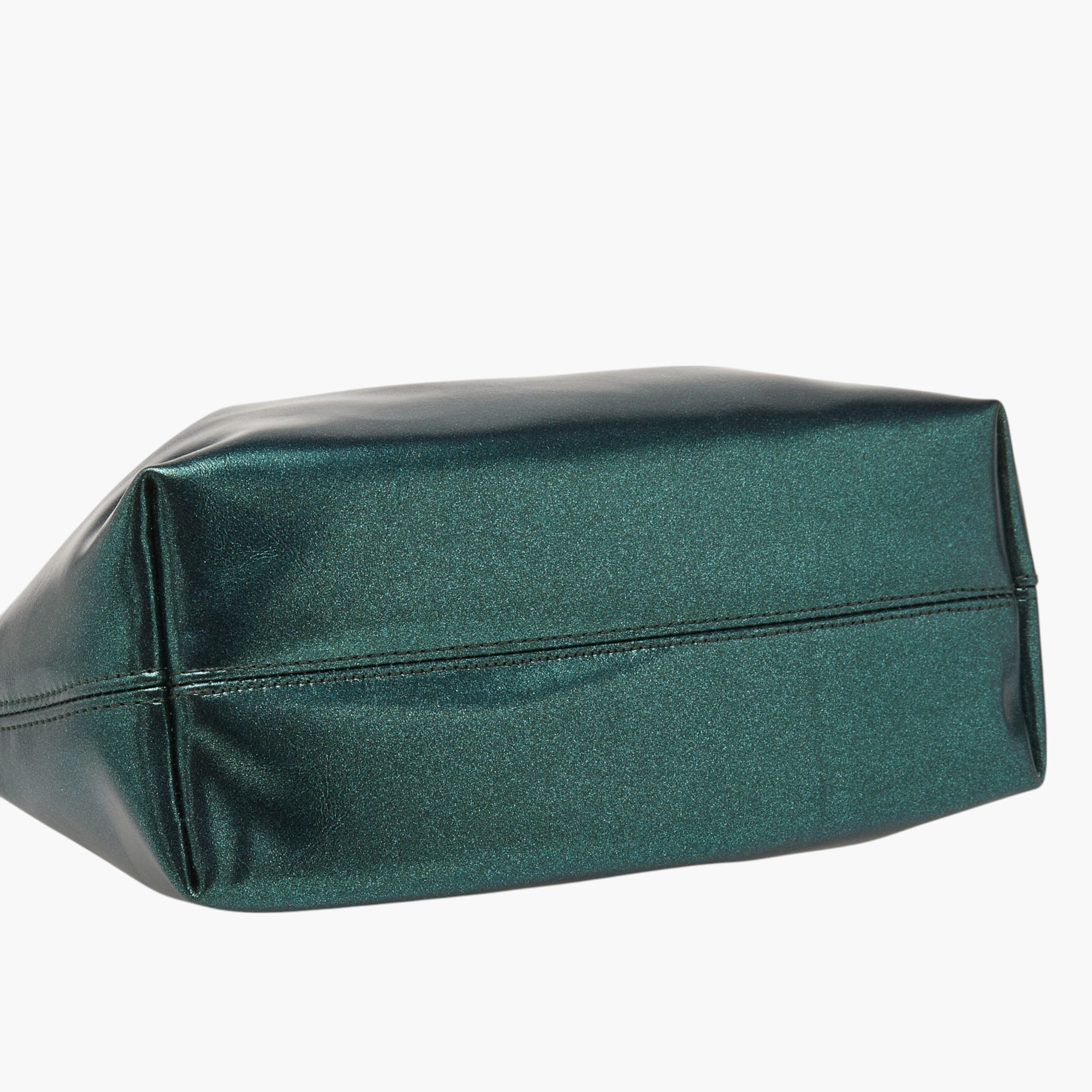شنطة توتي بنقوش شعار وحزام قابل للفصل وزر إغلاق كبس من فلورا بيلا-women-bagsandwallets-handbags-image-5