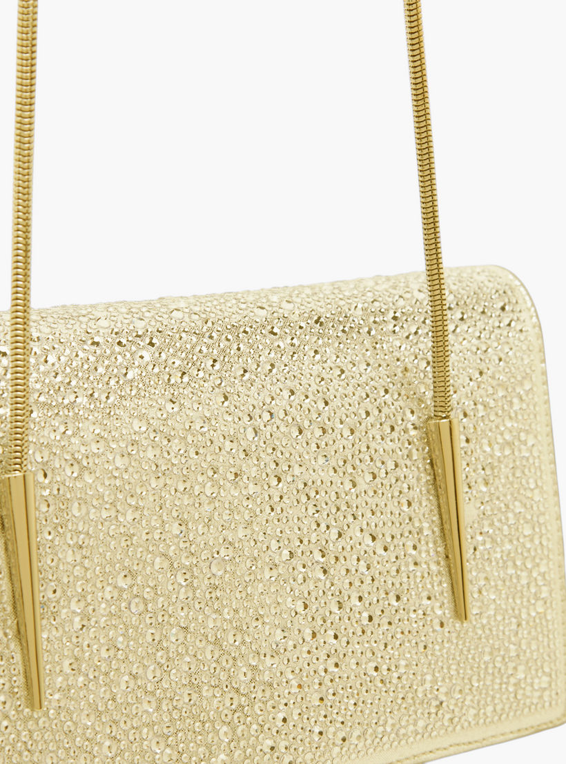 Flora Bella Embellished Sling Bag with Chain Strap and Magnetic Button Closure-women-bagsandwallets-handbags-image-4