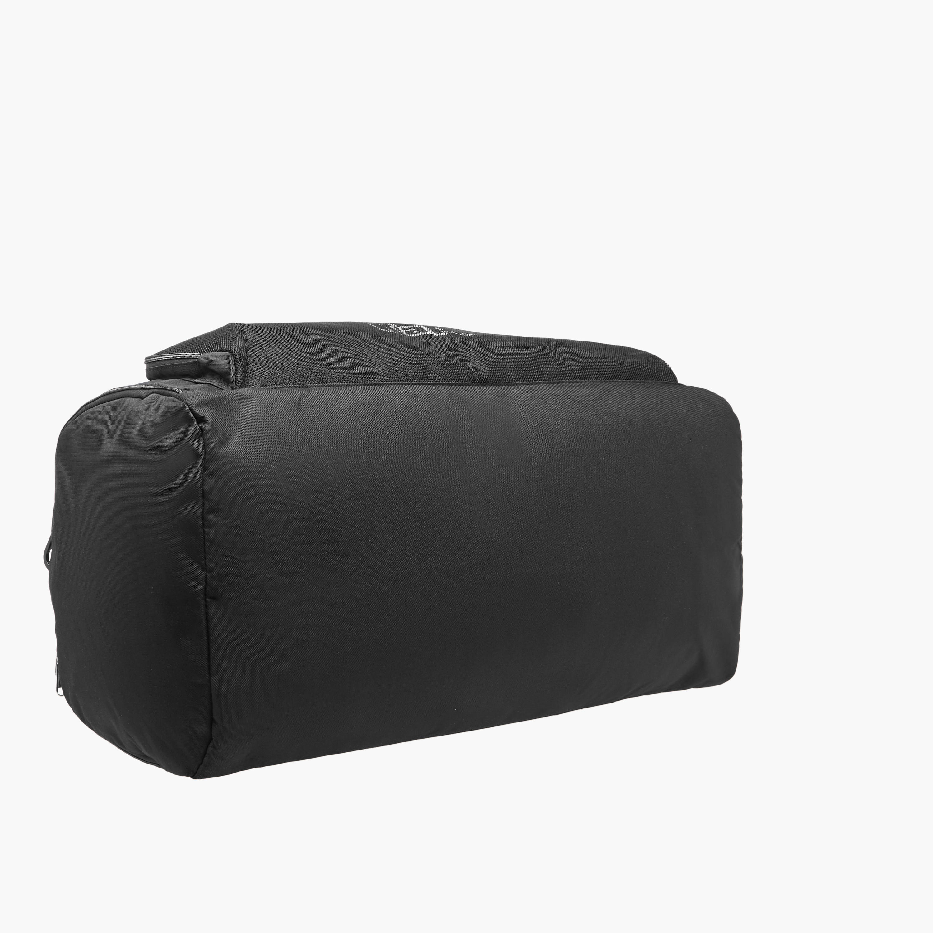 Kappa Logo Print Duffel Bag with Detachable Strap and Zip Closure-travel-luggagesandbags-dufflebags-image-6