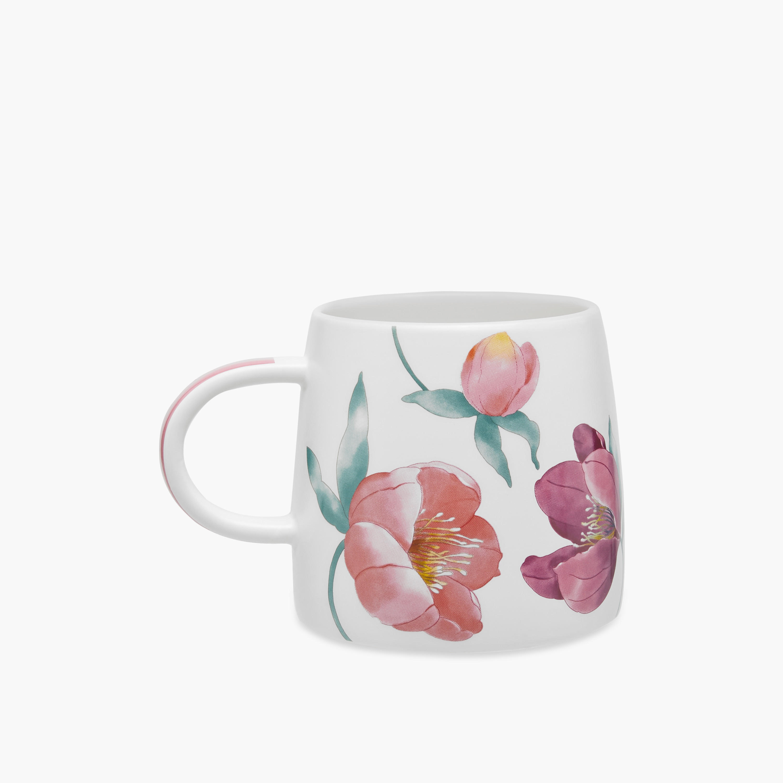 Floral Print New Bone China Mug - 414 ml-household-dining-teaandcoffee-mugsandcups-image-2