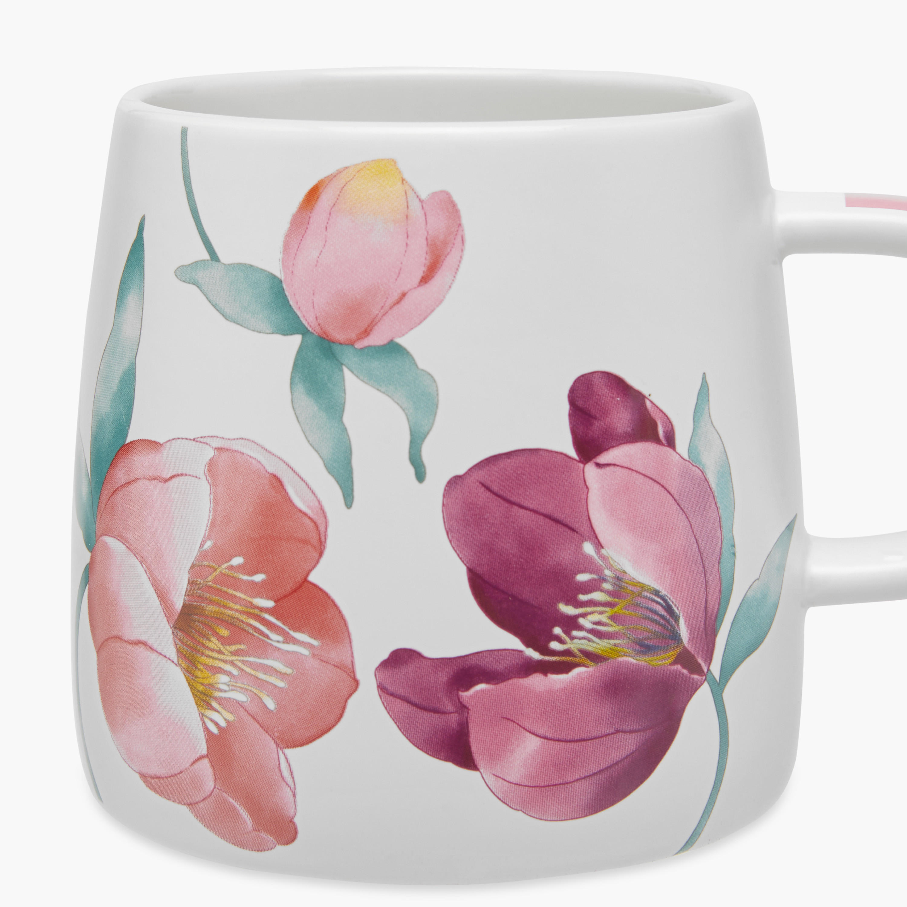 Floral Print New Bone China Mug - 414 ml-household-dining-teaandcoffee-mugsandcups-image-3