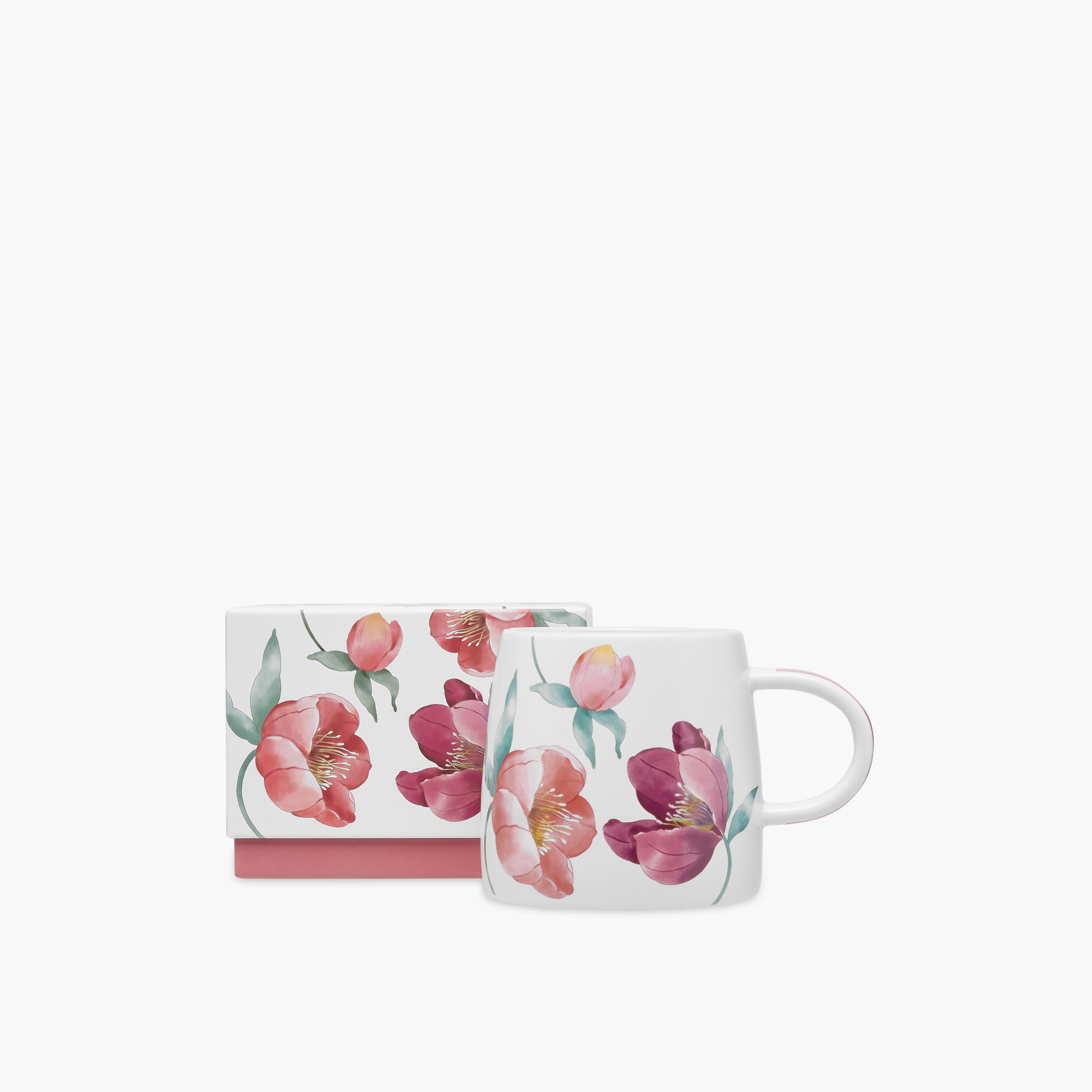 Floral Print New Bone China Mug - 414 ml-household-dining-teaandcoffee-mugsandcups-image-5