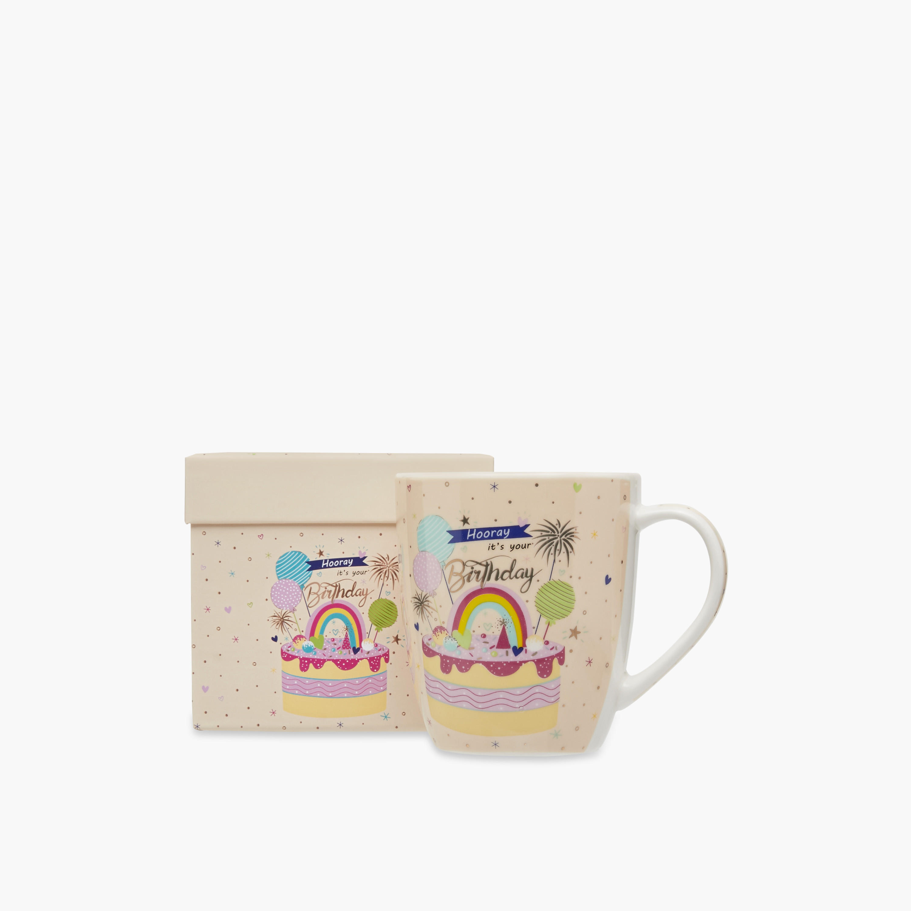 Hooray Its'S Your Birthday Print New Bone China Mug with Handle - 355 ml-household-dining-teaandcoffee-mugsandcups-image-5