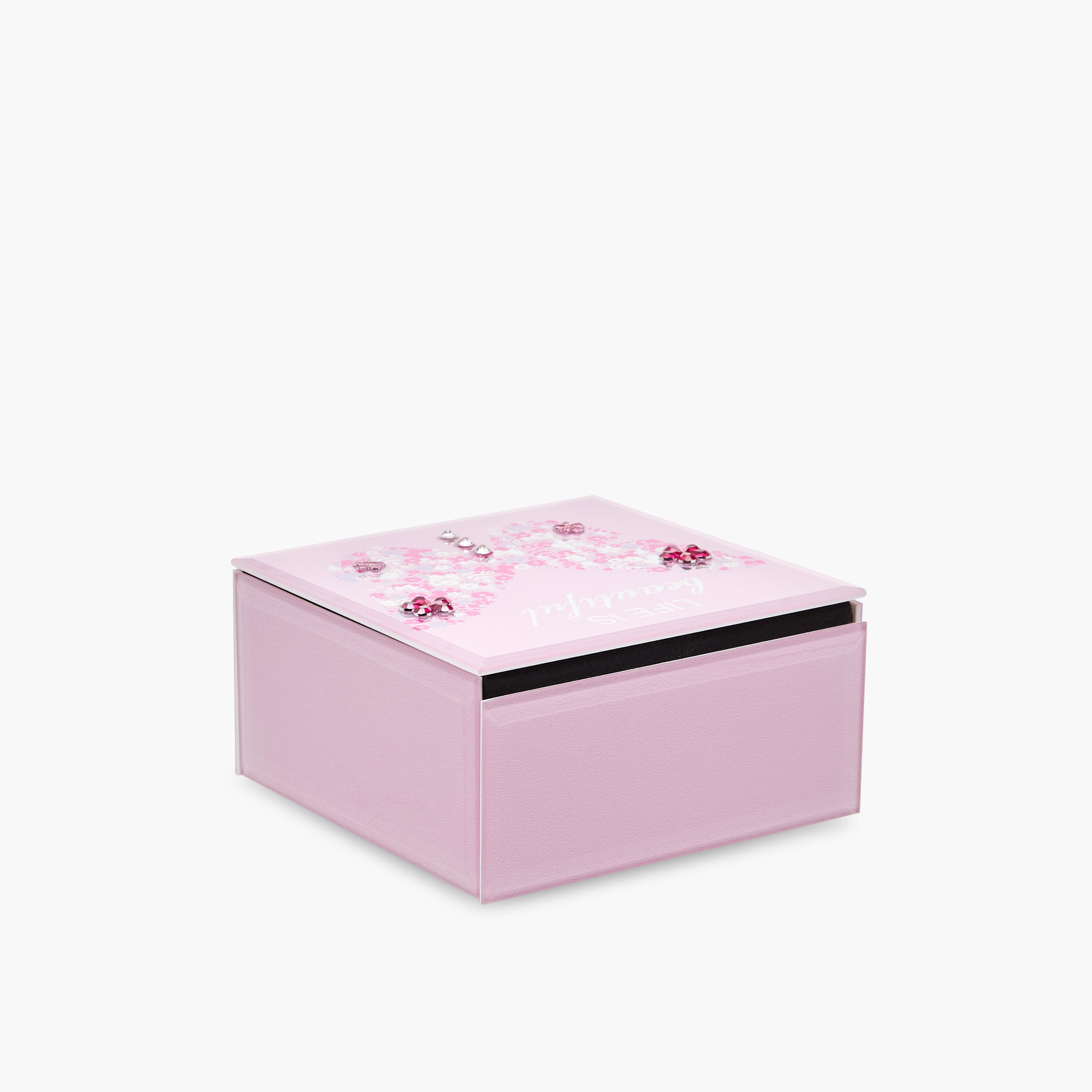 Butterfly Glass Jewellery Box - 13x13x7 cms-women-watchesandjewellery-jewellery-storage-image-3