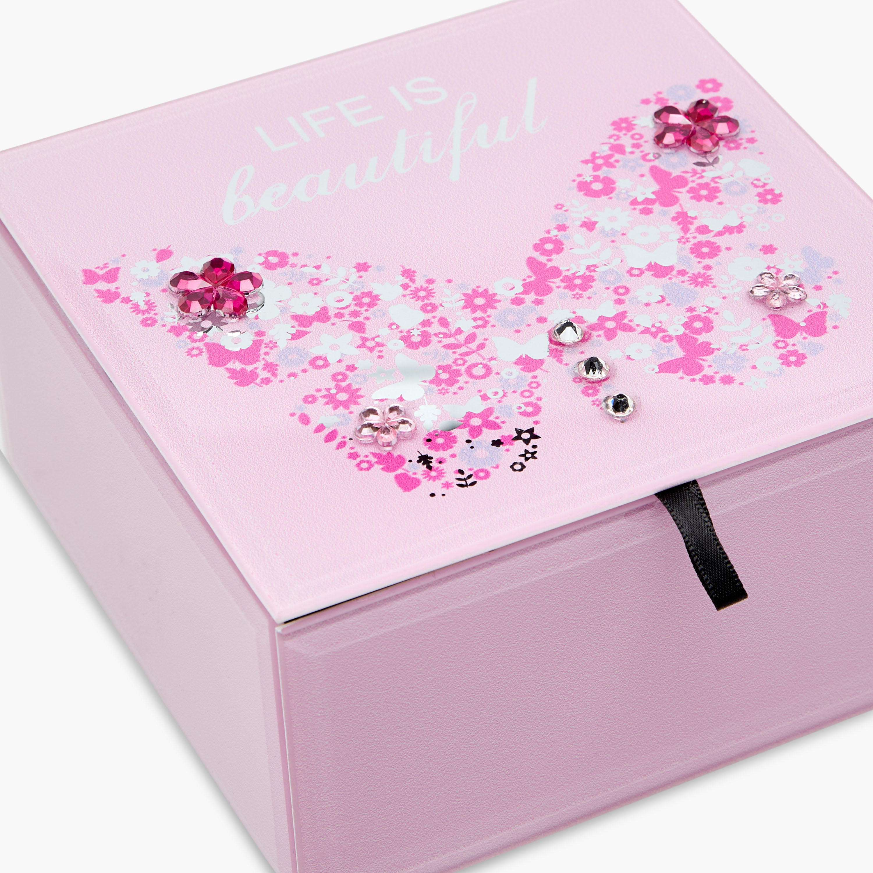 Butterfly Glass Jewellery Box - 13x13x7 cms-women-watchesandjewellery-jewellery-storage-image-5