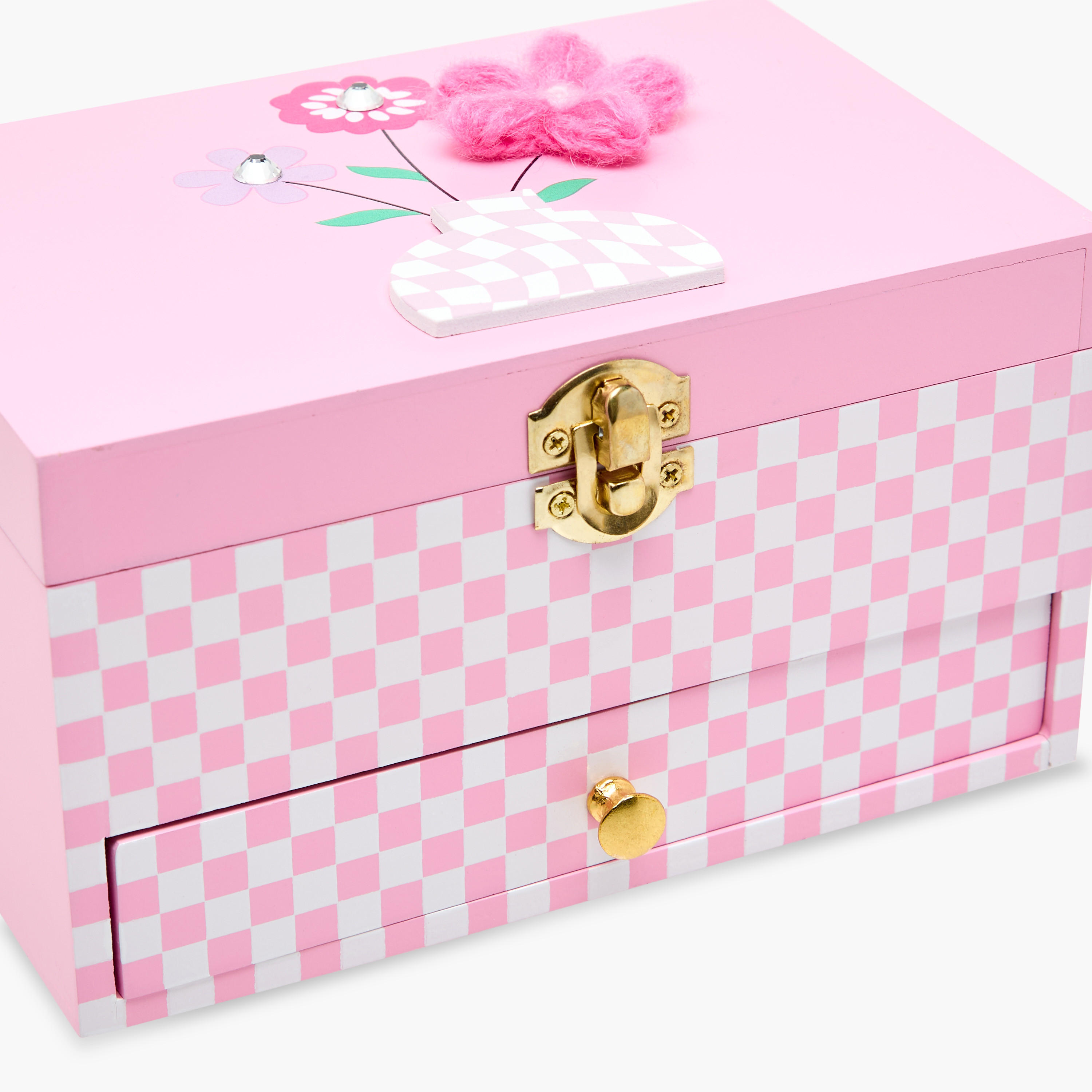Printed 2-Compartment Musical Jewellery Box -18x12x10 cms-women-watchesandjewellery-jewellery-storage-image-6