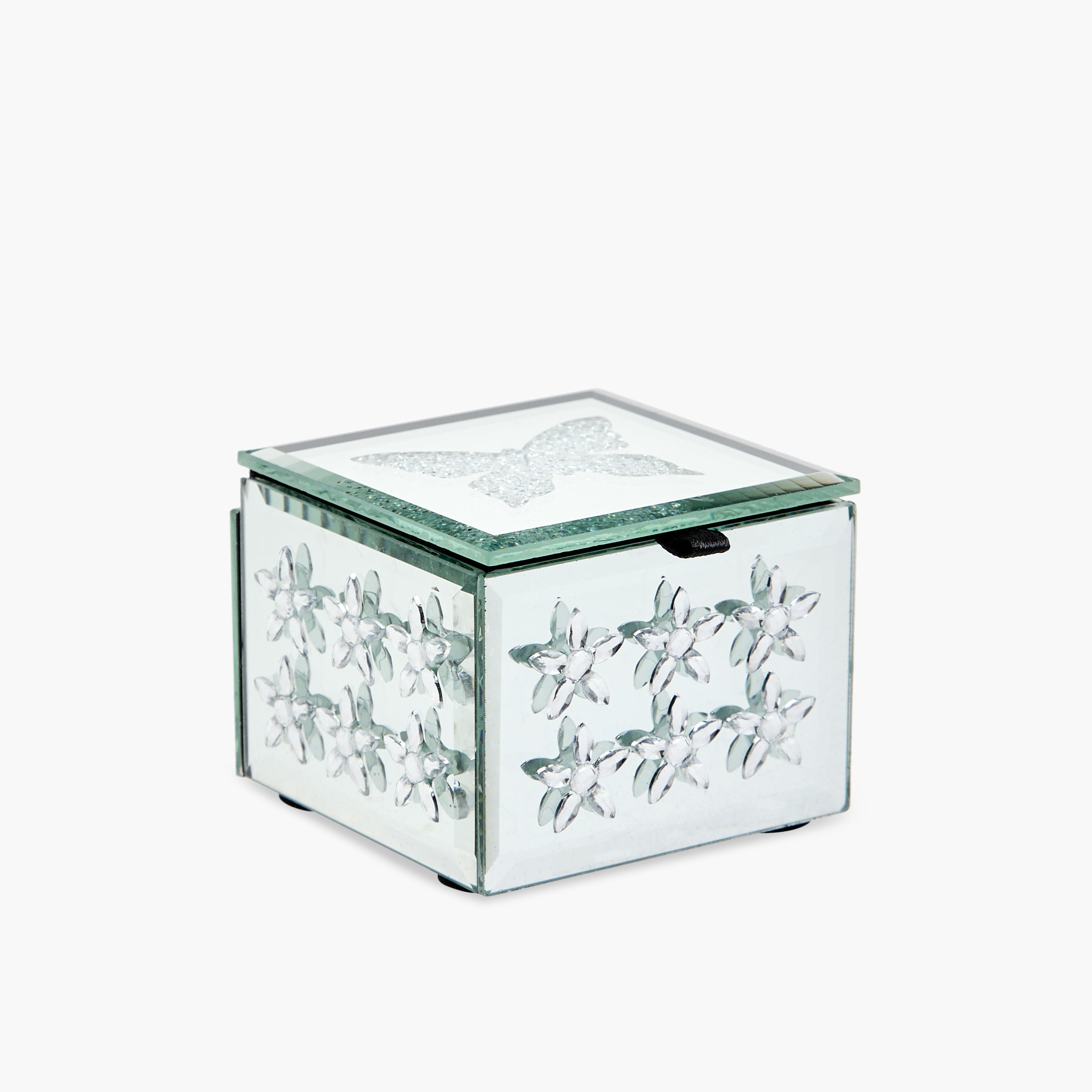 Butterfly Glass Jewellery Box- 7x7x5 cms-women-watchesandjewellery-jewellery-storage-image-1