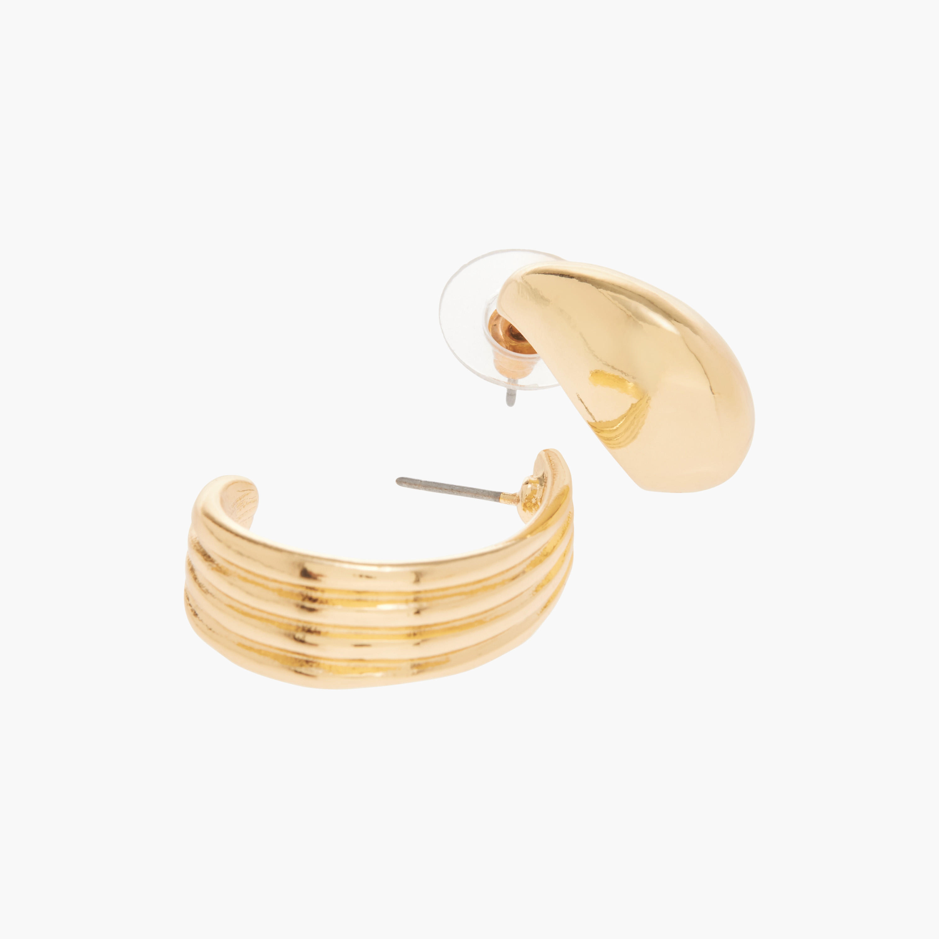 حلقان ميتاليك متنوعة بمكبس إغلاق خلفي - طقم 3 أزواج-women-watchesandjewellery-jewellery-earrings-image-6