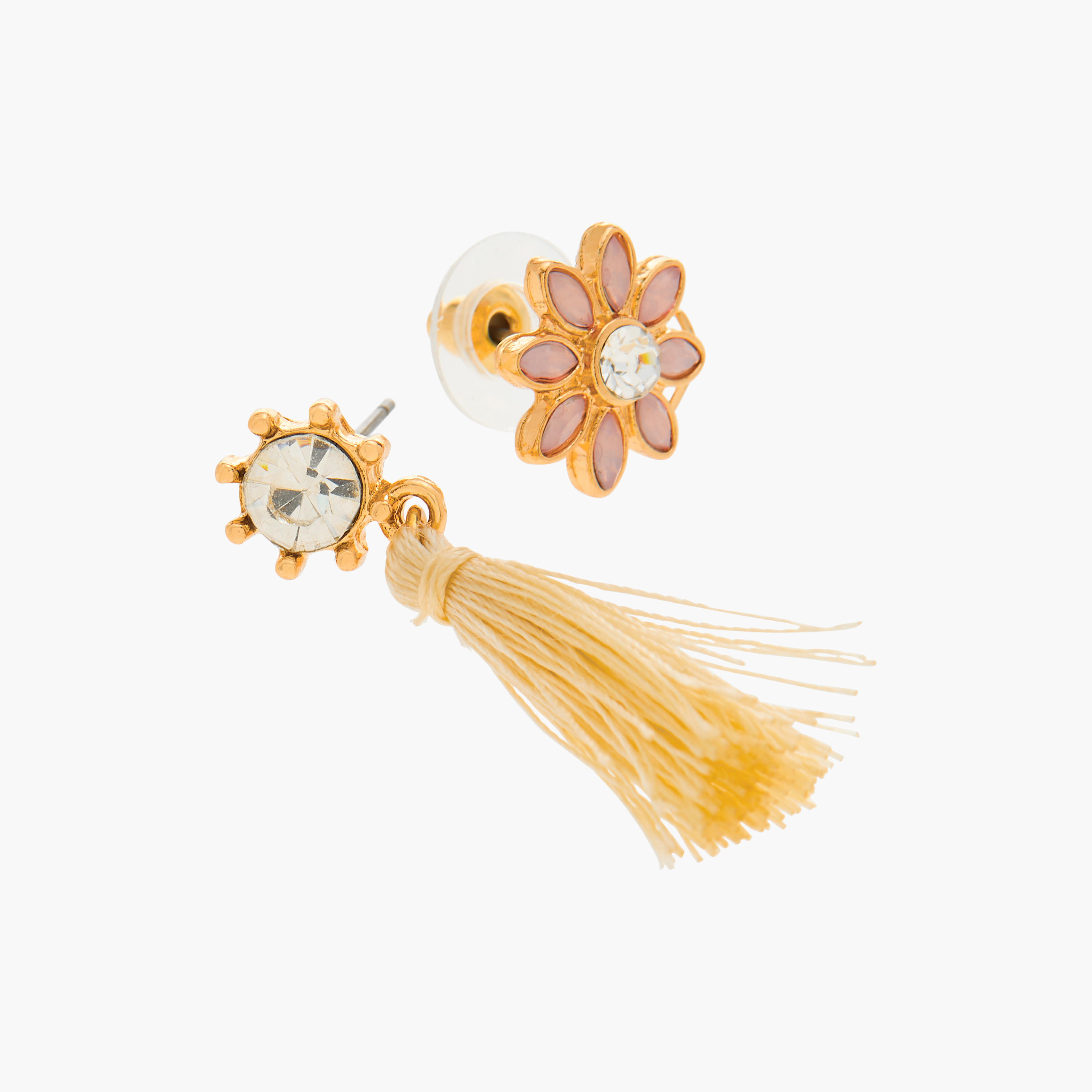 حلق ميتاليك بمكبس إغلاق خلفي - طقم 20 زوج متنوع-women-watchesandjewellery-jewellery-earrings-image-5