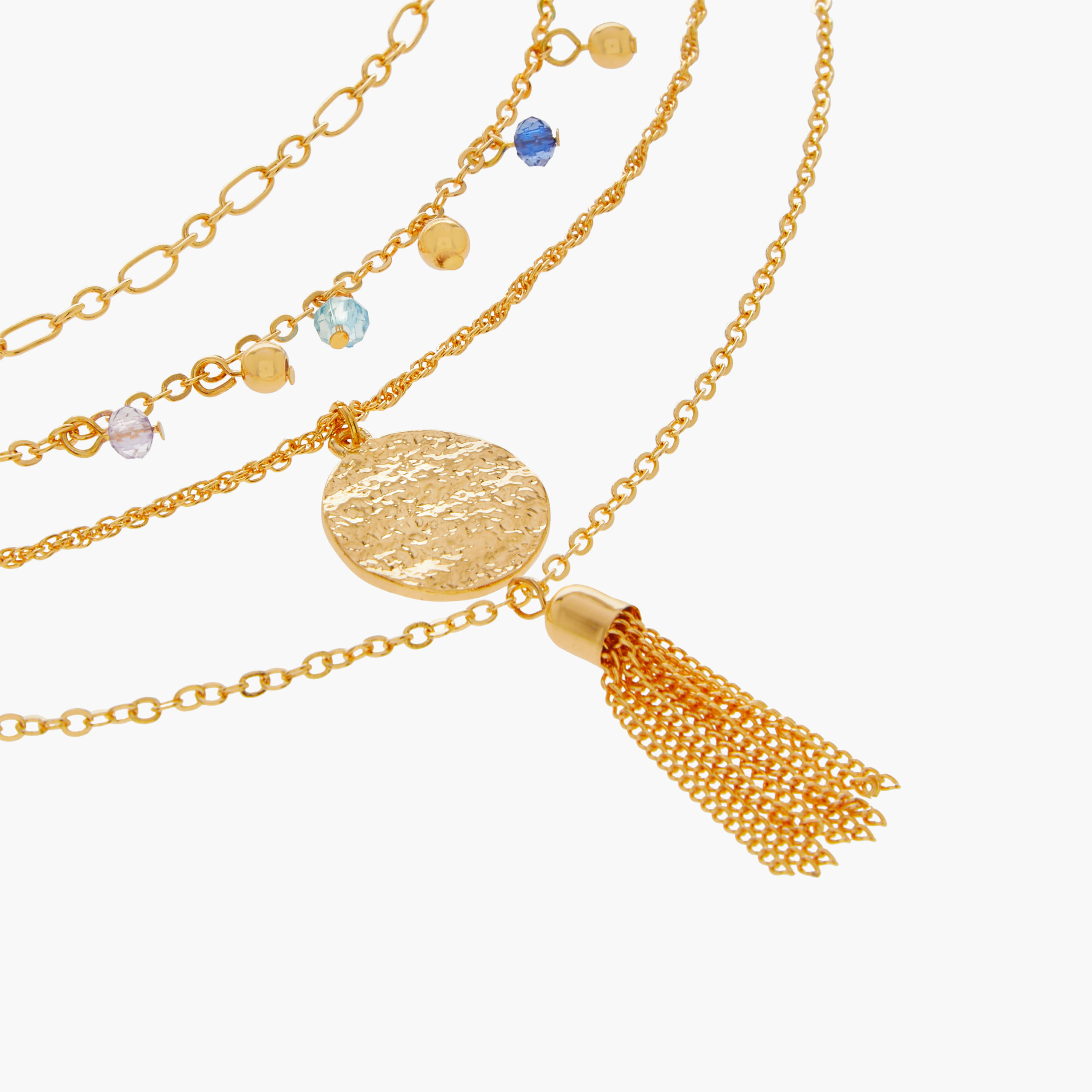 Embellished Necklace with Lobster Clasp Closure - Set of 4-women-watchesandjewellery-jewellery-necklacesandpendants-image-9
