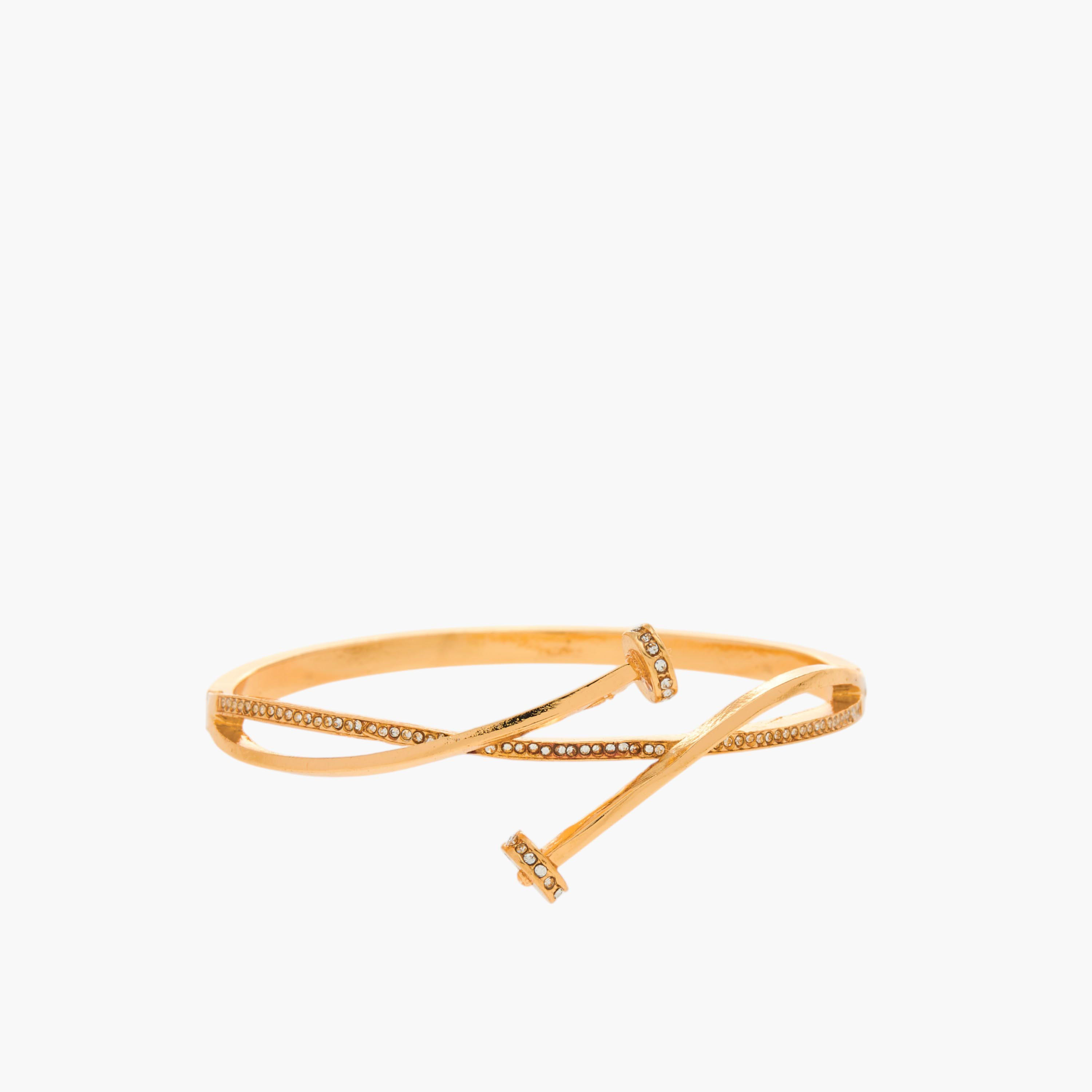 سوار بتزيينات كريستال وقفل مفصلي-women-watchesandjewellery-jewellery-banglesandbracelets-image-1