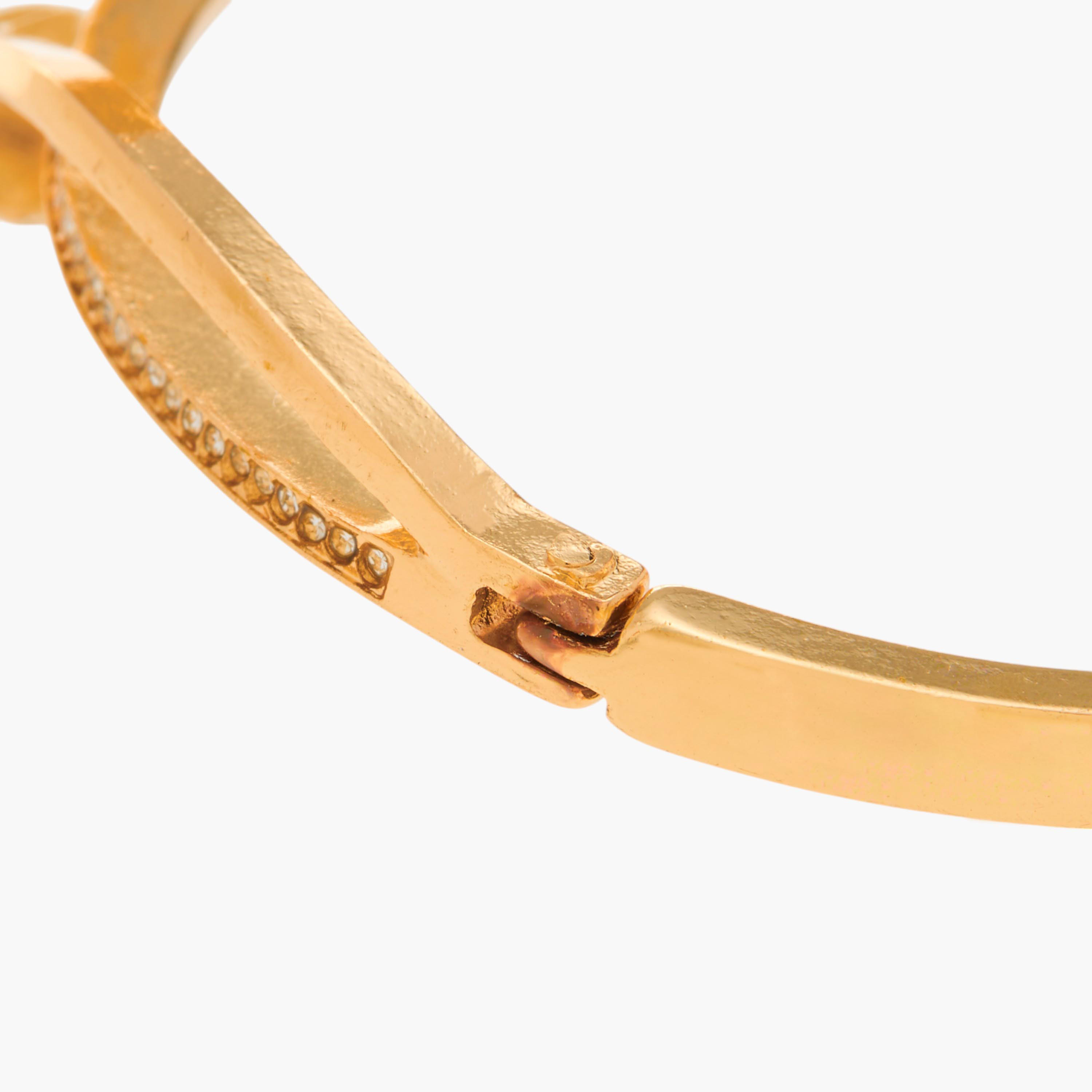 Crystal Embellished Bracelet with Hinge Closure-women-watchesandjewellery-jewellery-banglesandbracelets-image-5
