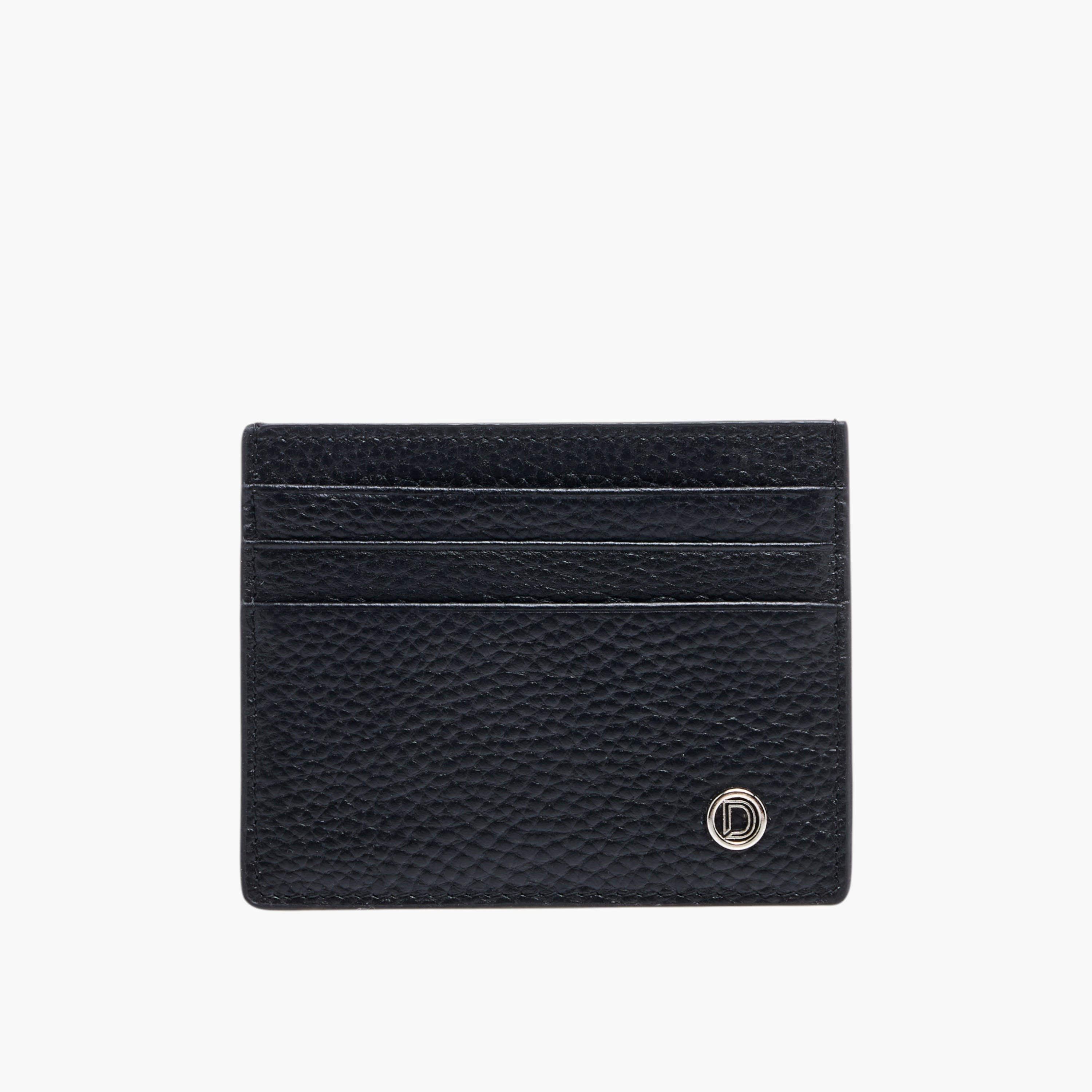 Duchini Textured Card Holder with Open Top-men-beltsandwallets-wallets-image-1