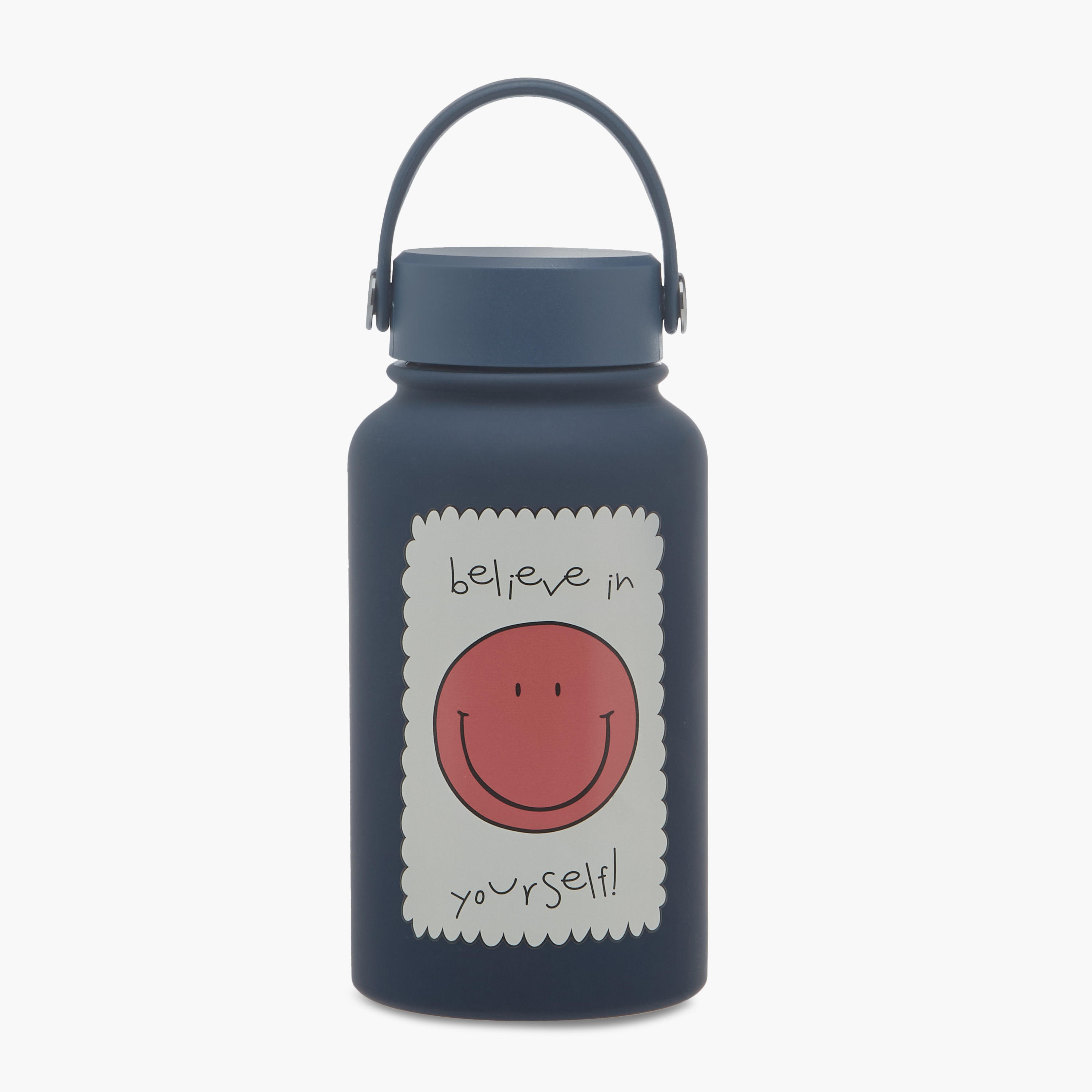 قارورة عازلة ستانليس ستيل بجدار مزدوج وطبعات شعار - 650 مل-school-waterbottles-image-1