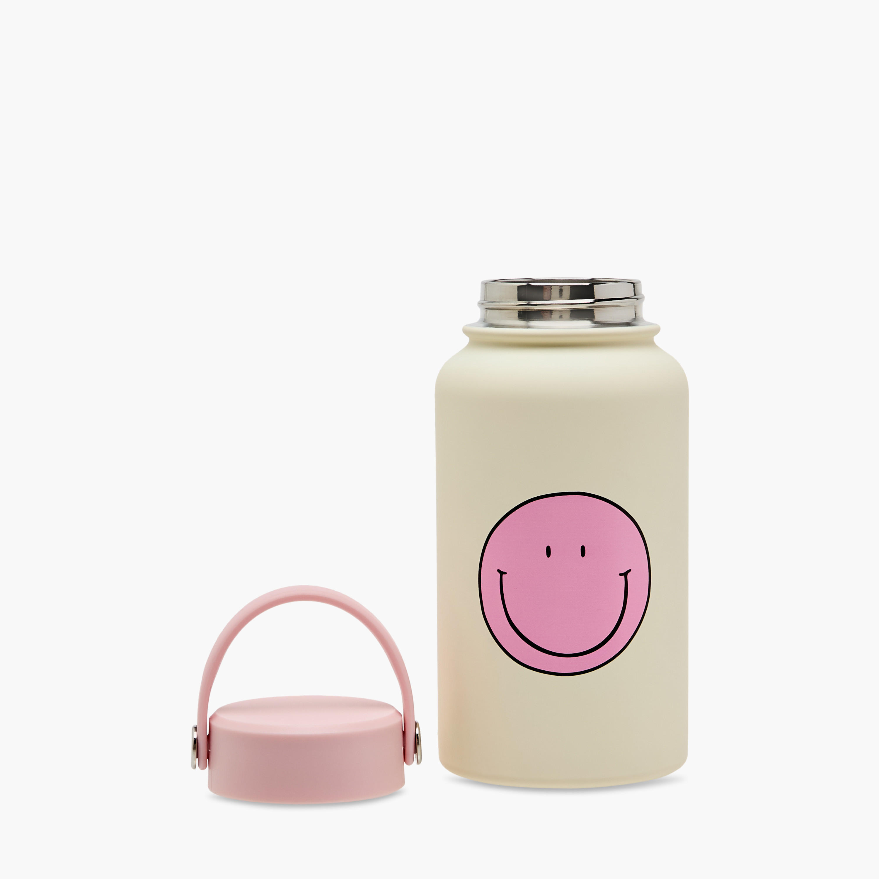 Smile Print Double Wall Stainless Steel Vacuum Bottle - 650 ml-school-waterbottles-image-2