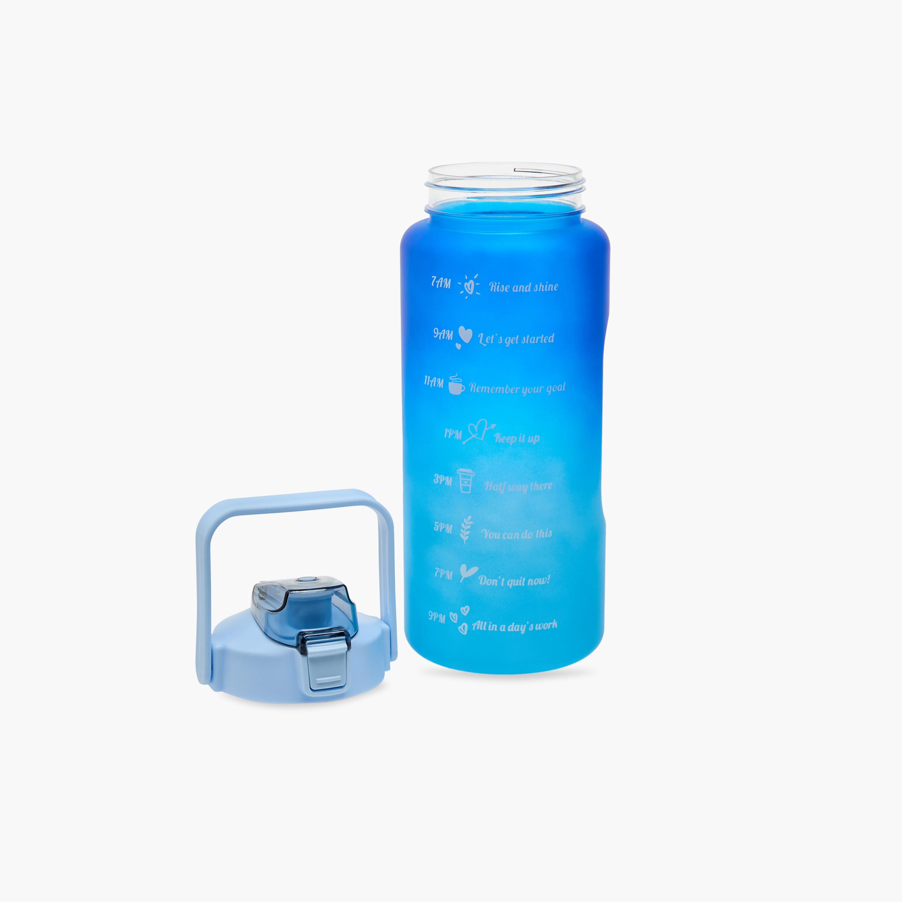 قارورة مياه بقشّة وطبعات - 2 لتر-school-waterbottles-image-4
