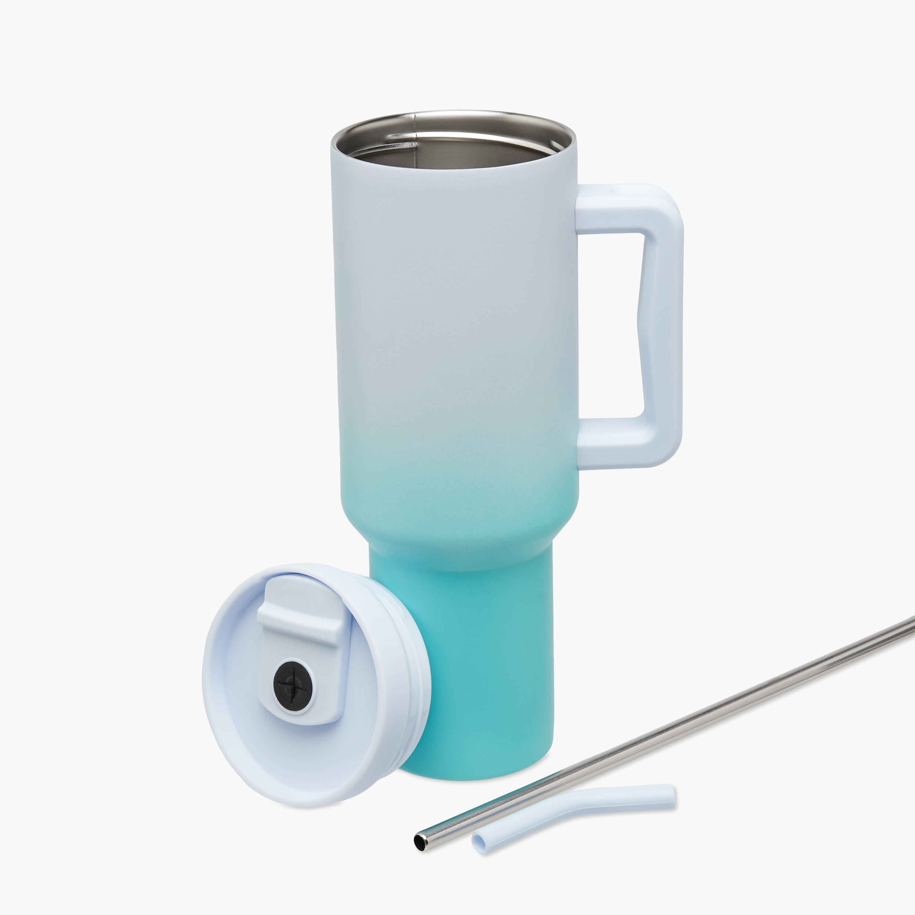 مج عازل للحرارة بقشّة وجدار مزدوج متدرج اللون - 1.2 لتر-school-waterbottles-image-3