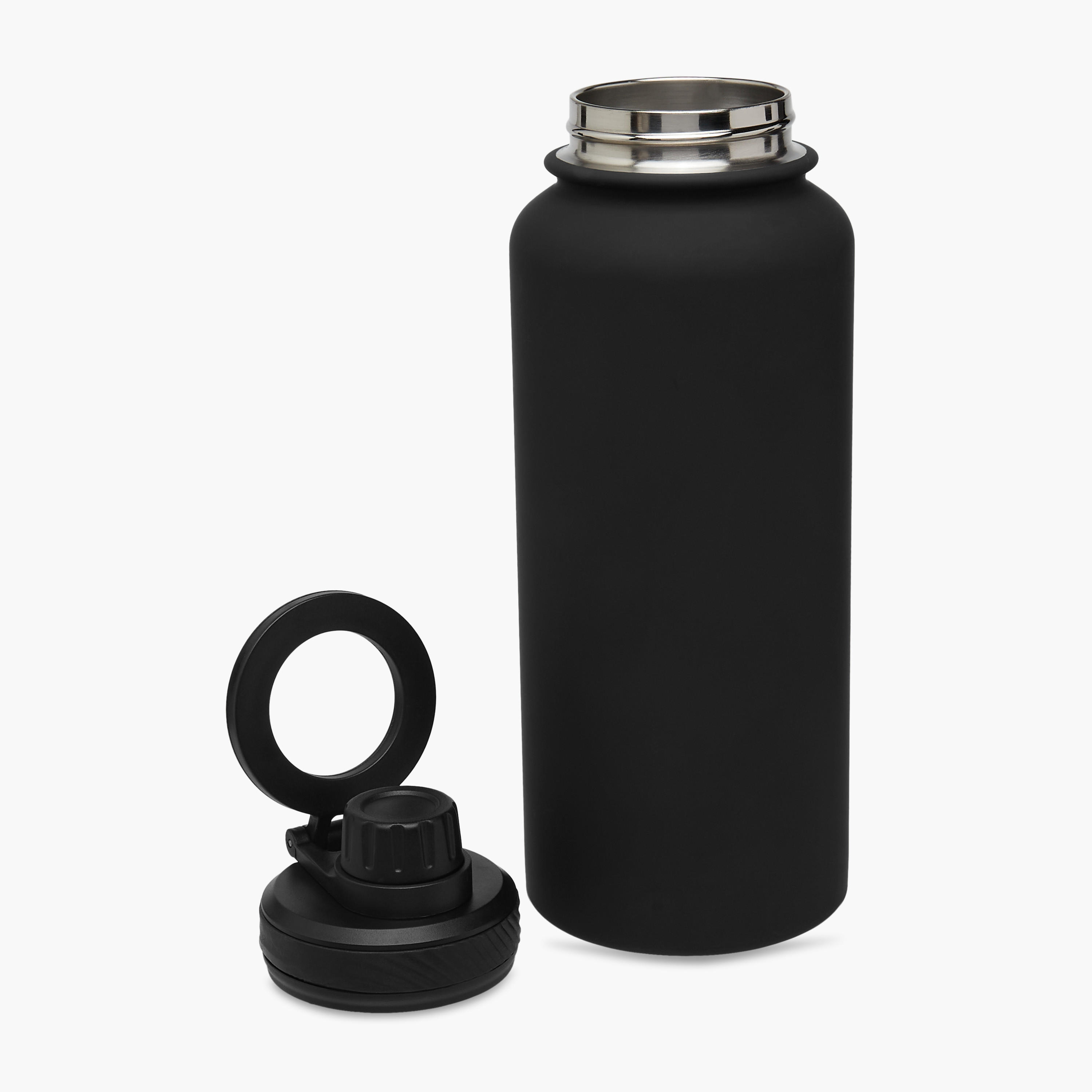 Solid Double Wall Vacuum Sipper Water Bottle with Magnetic Lid - 1 L-school-waterbottles-image-2